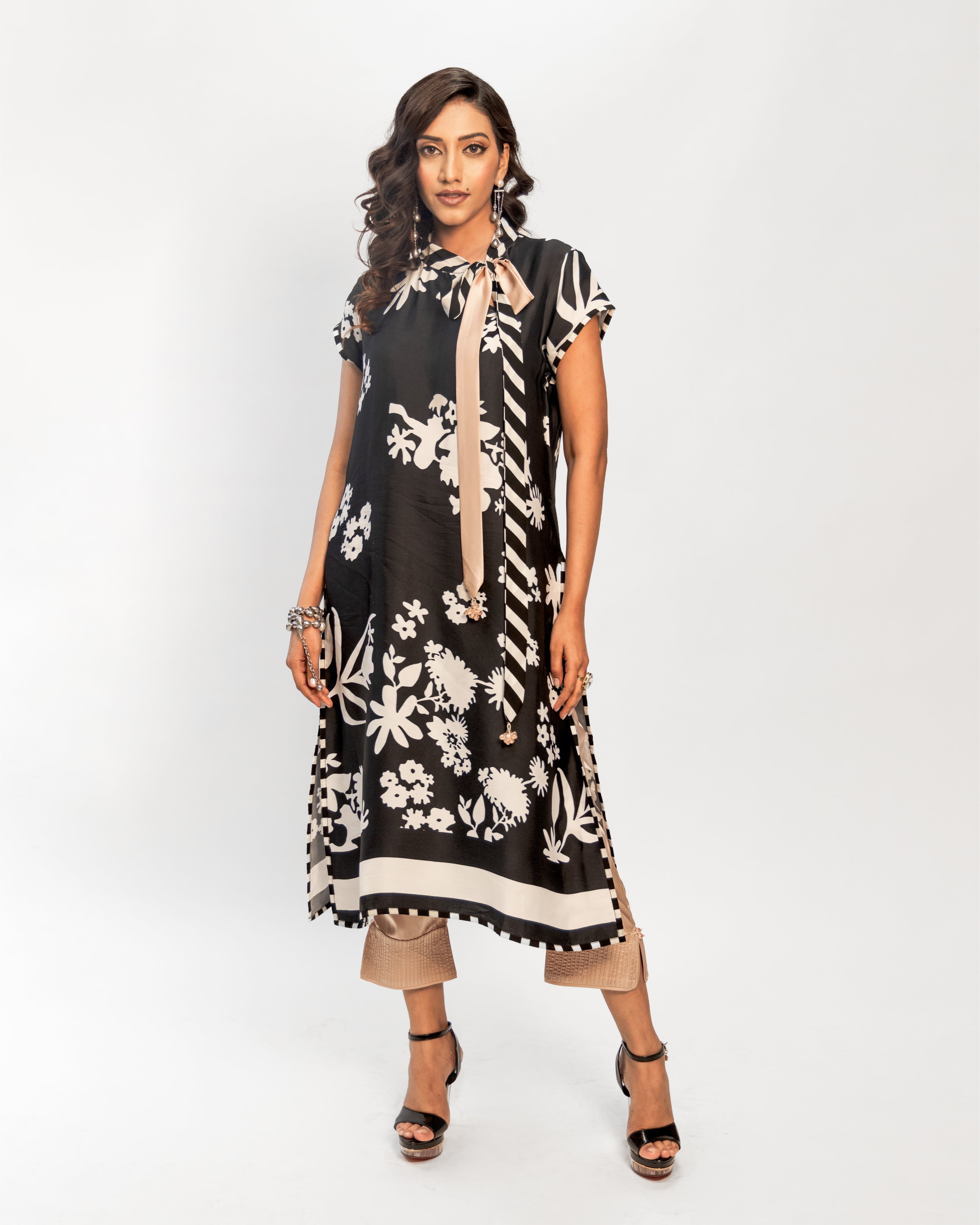 ELIZABETH TIE UP TUNIC SET