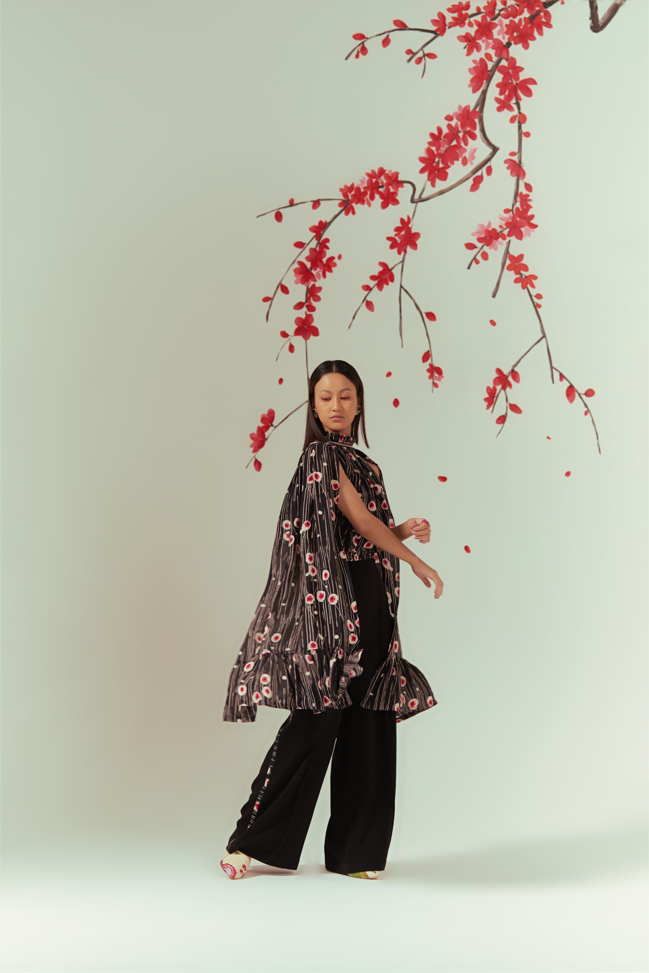 Sakura Top With Pants Co-ord Set