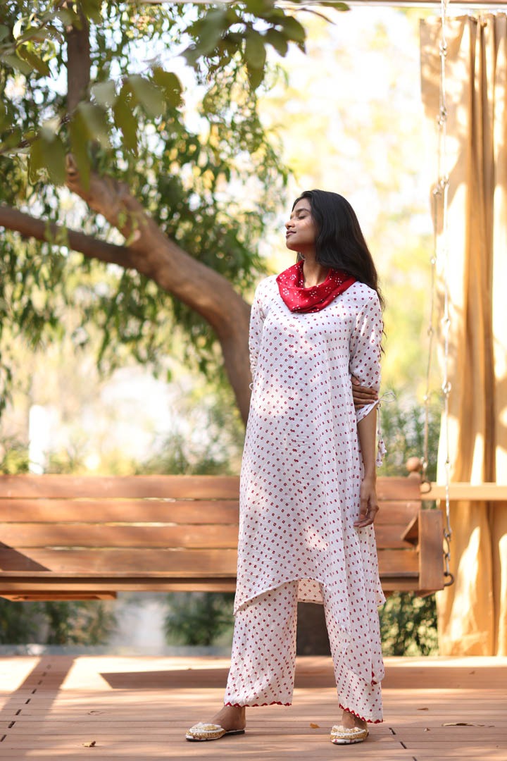 2 PC COWL KURTA SET