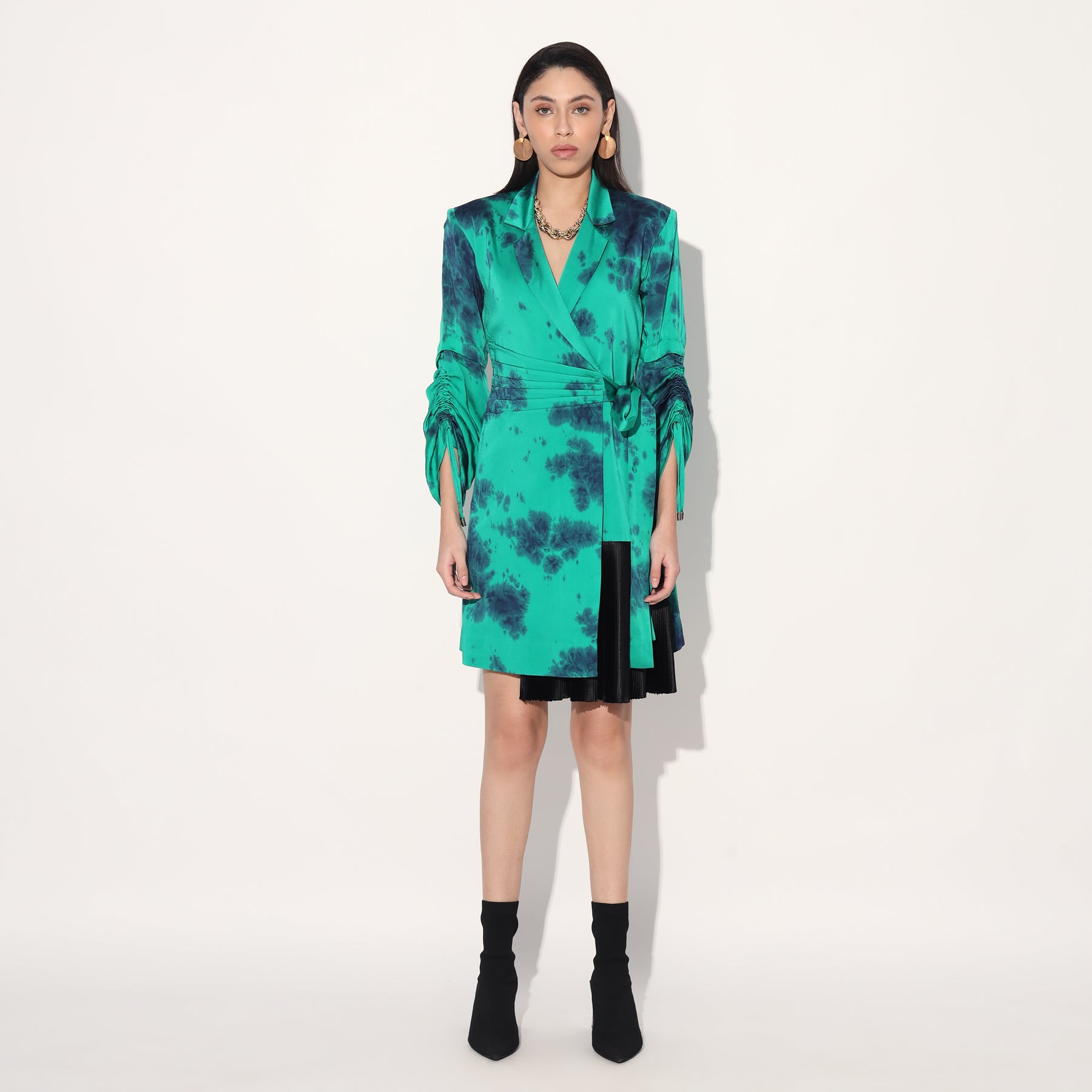 TIE DYE JACKET DRESS