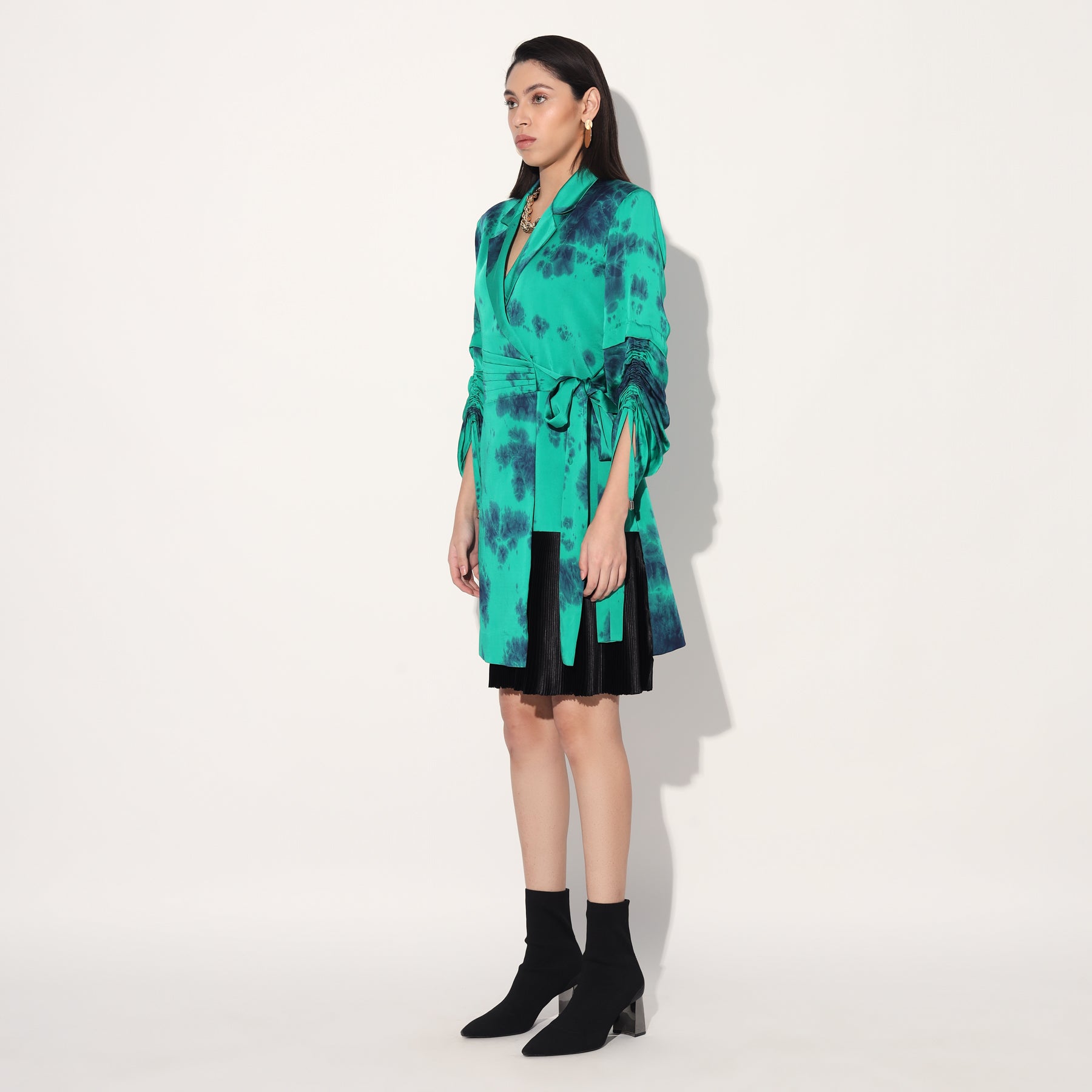 TIE DYE JACKET DRESS