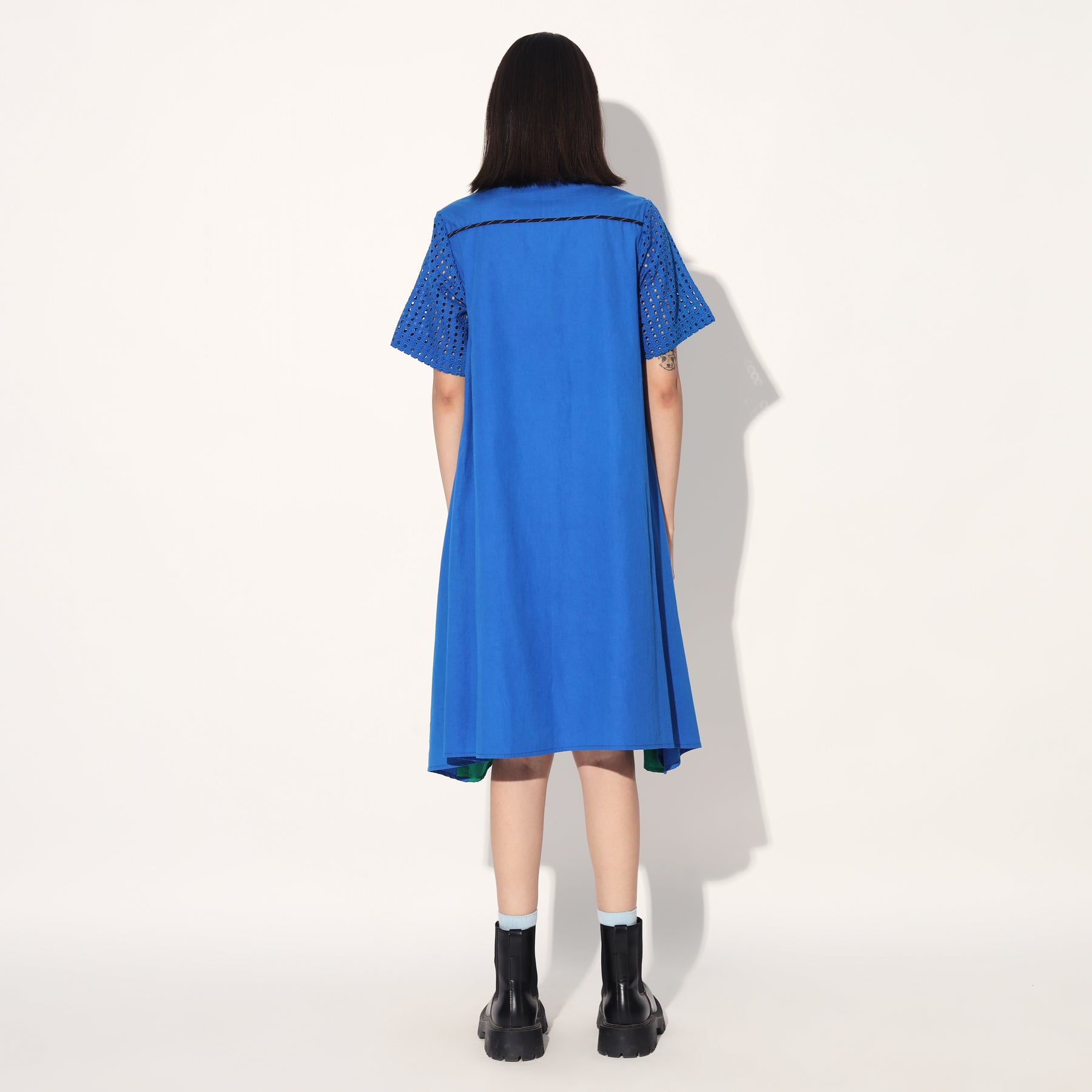 A-LINE RUCHED DRESS