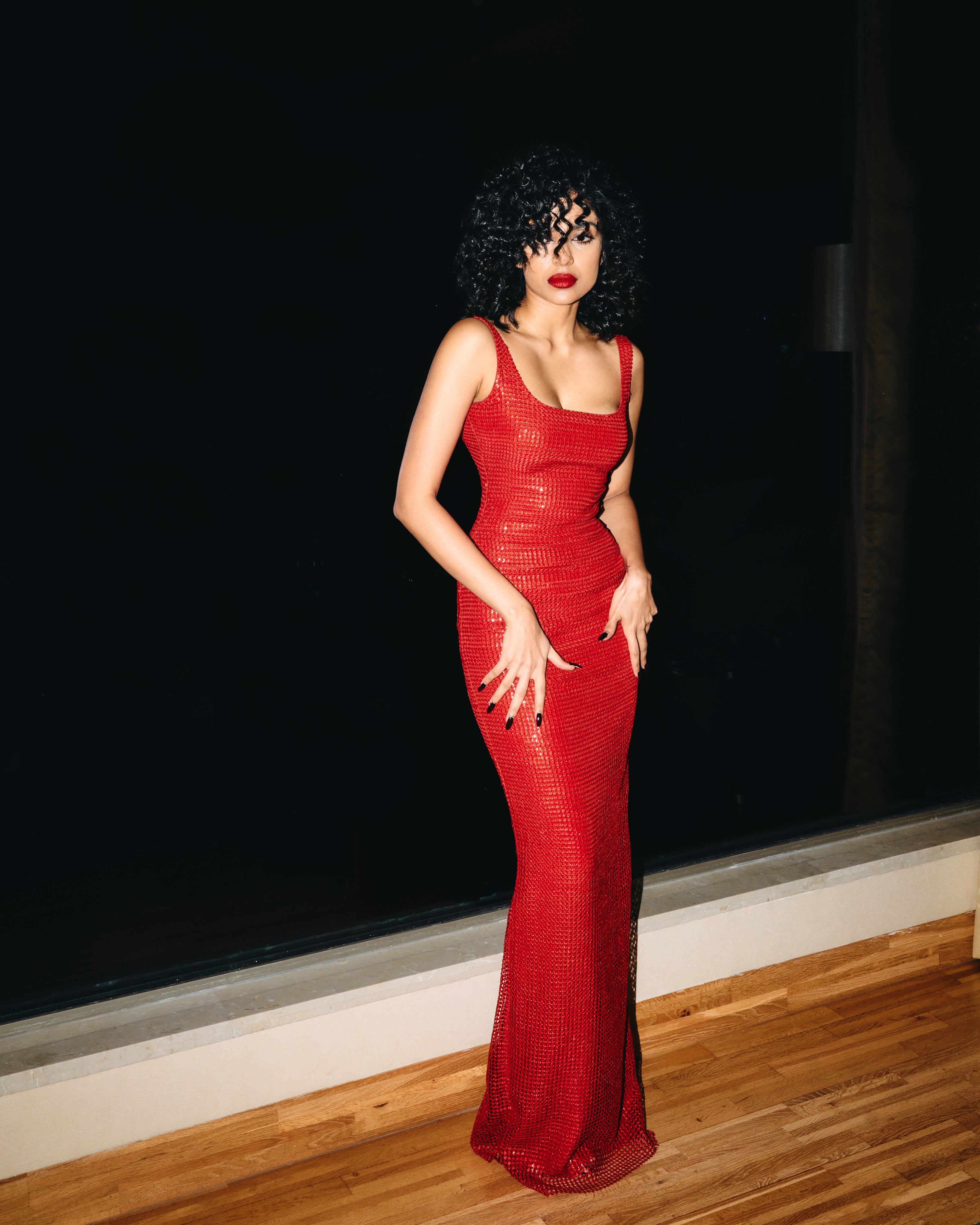 FLORET COLUMN GOWN