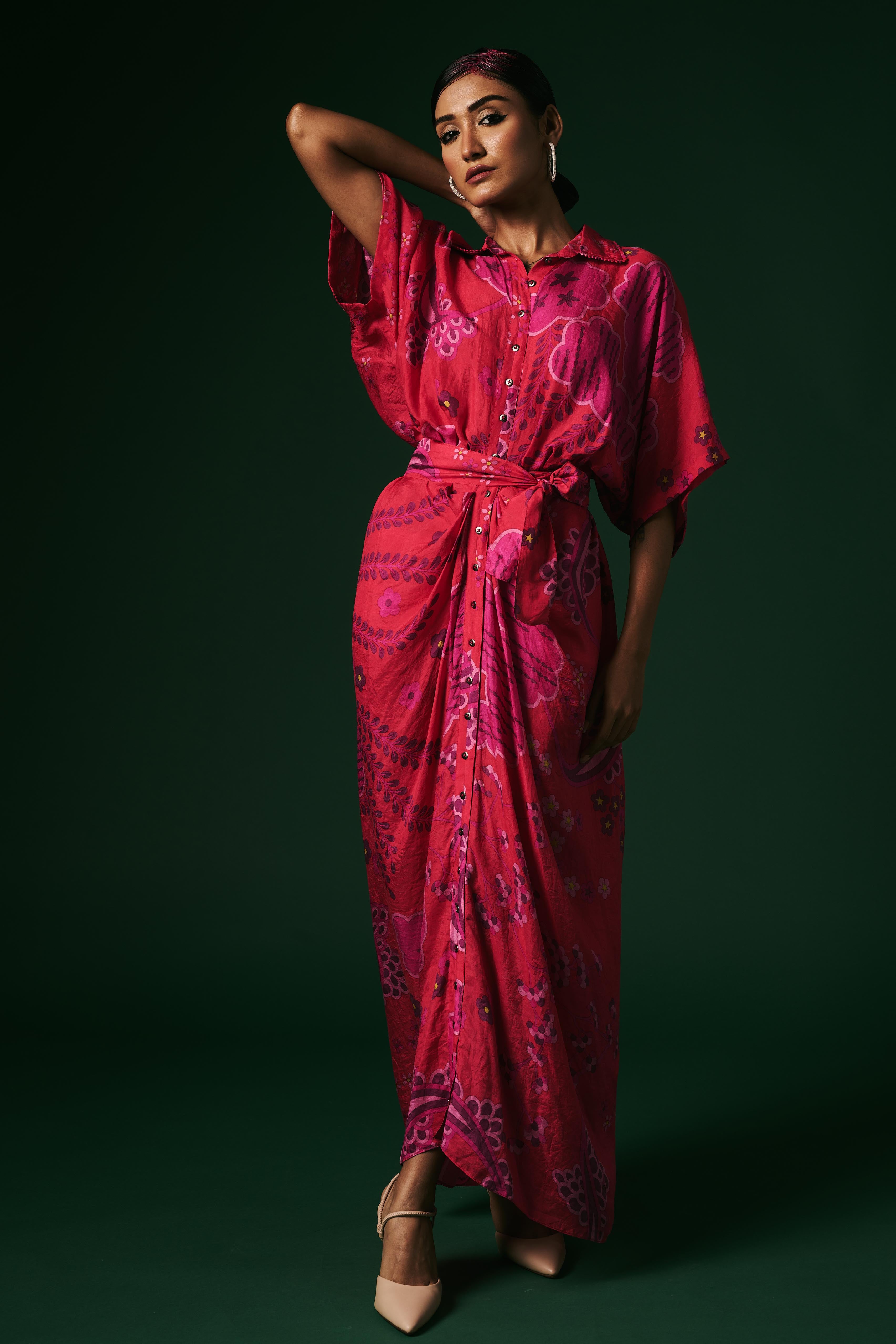 DRAPED DRESS