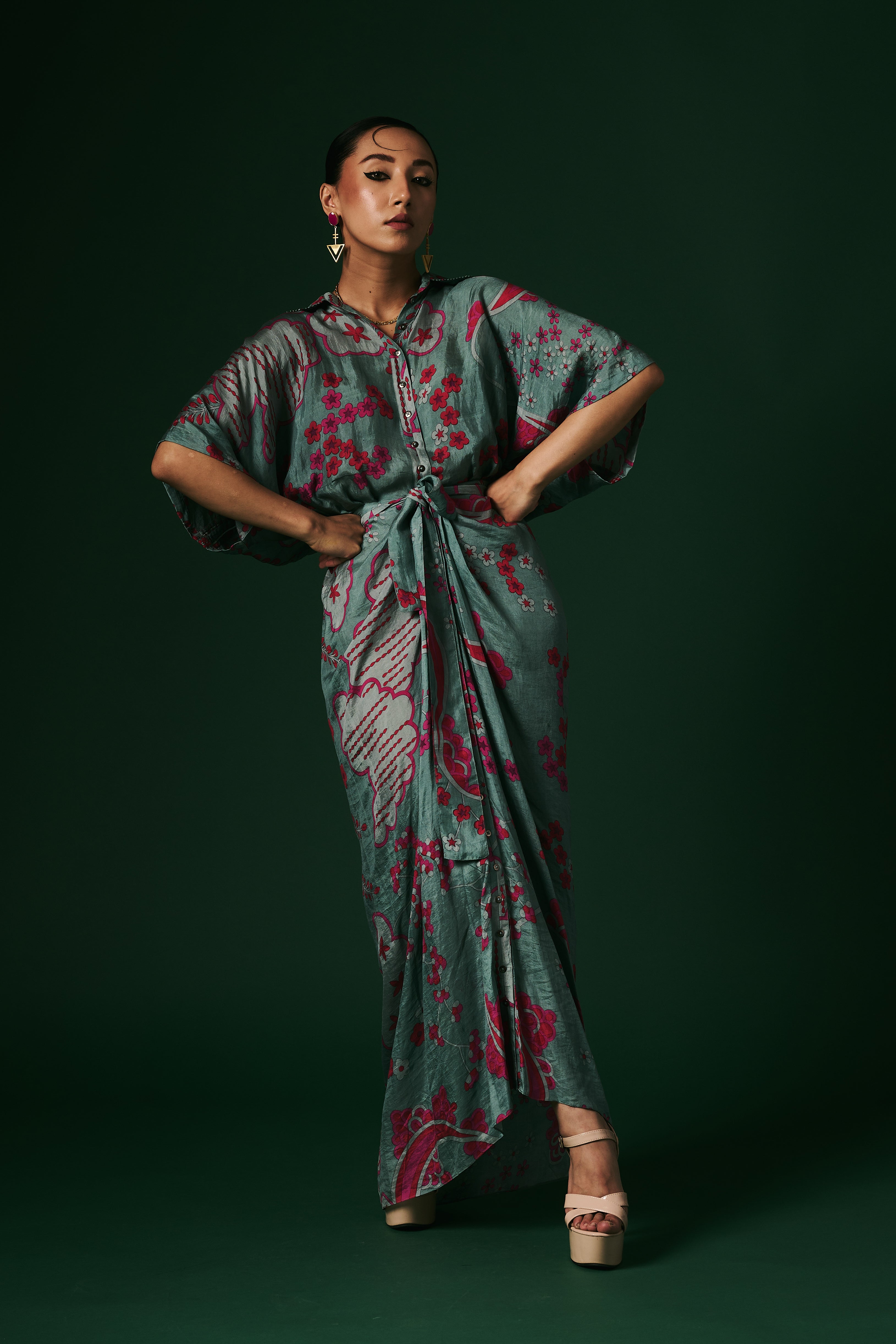 DRAPED DRESS