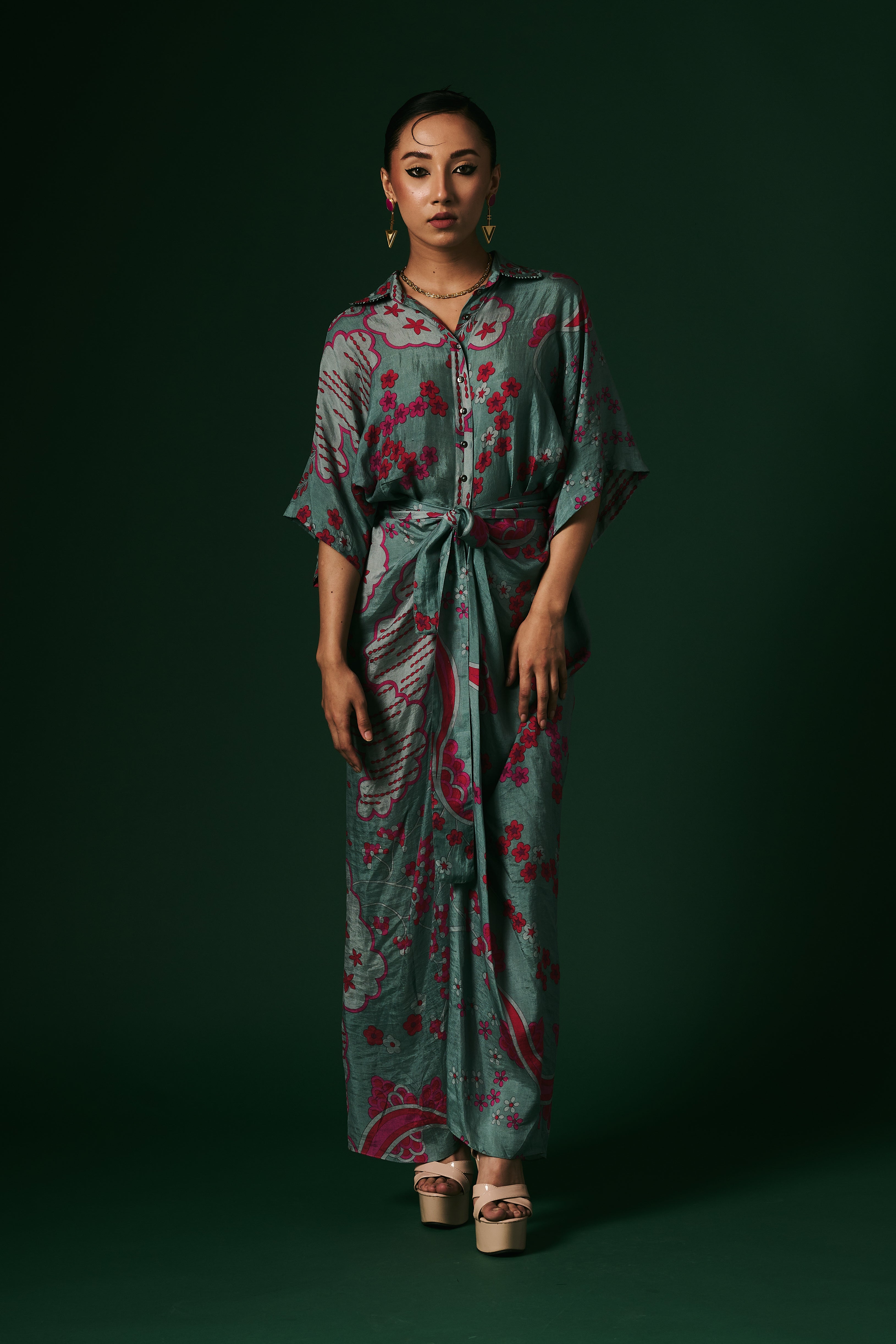 DRAPED DRESS