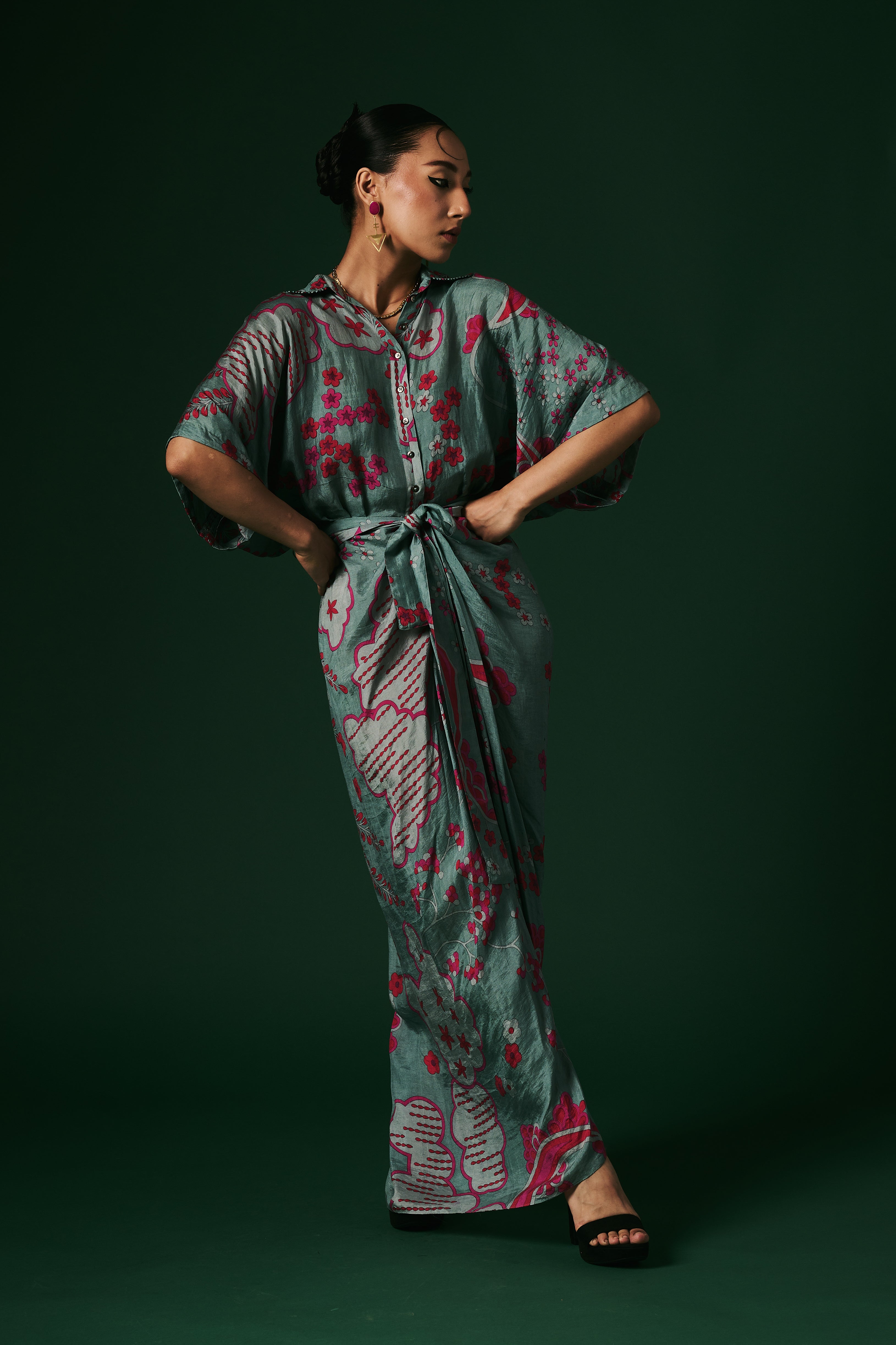 DRAPED DRESS