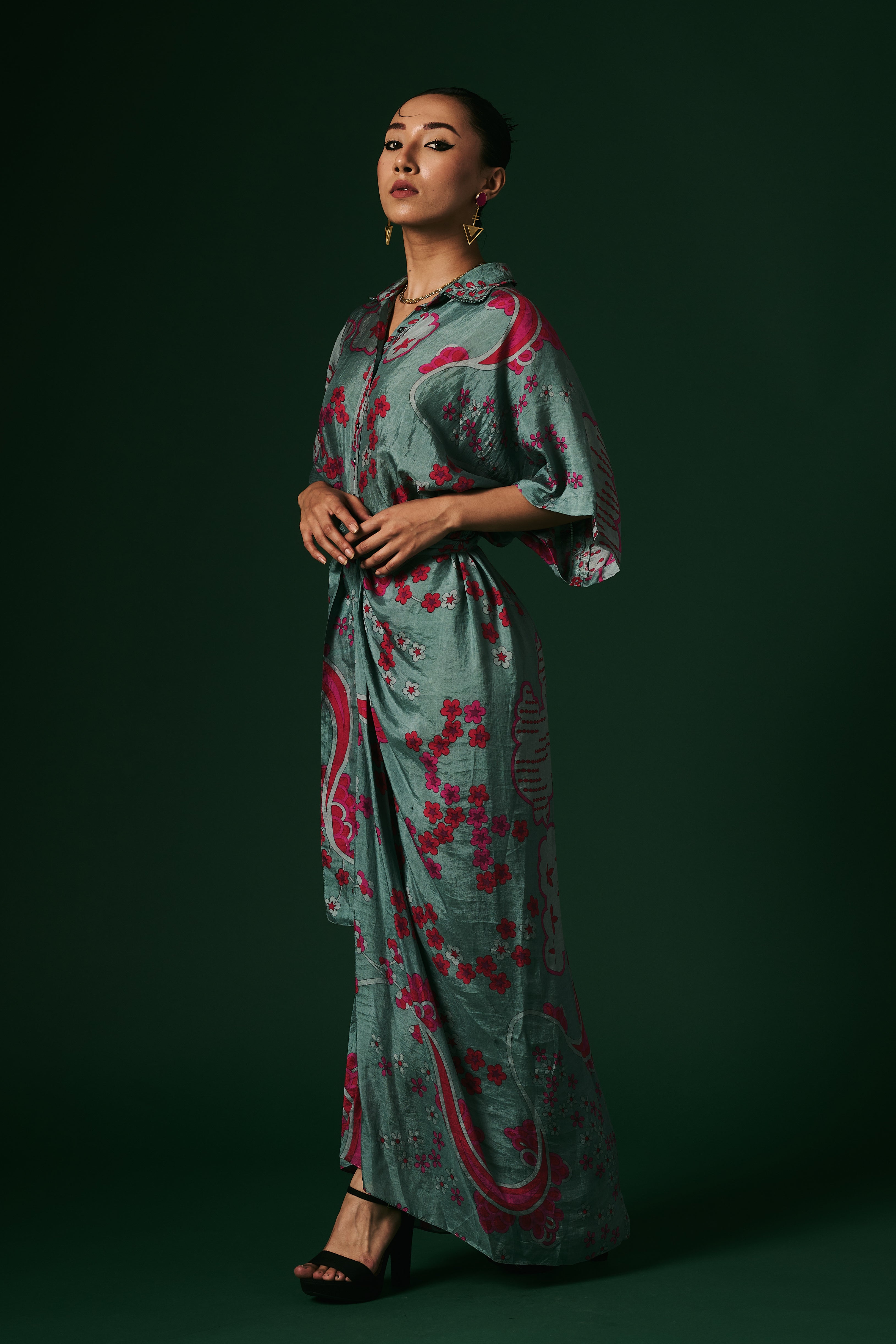 DRAPED DRESS