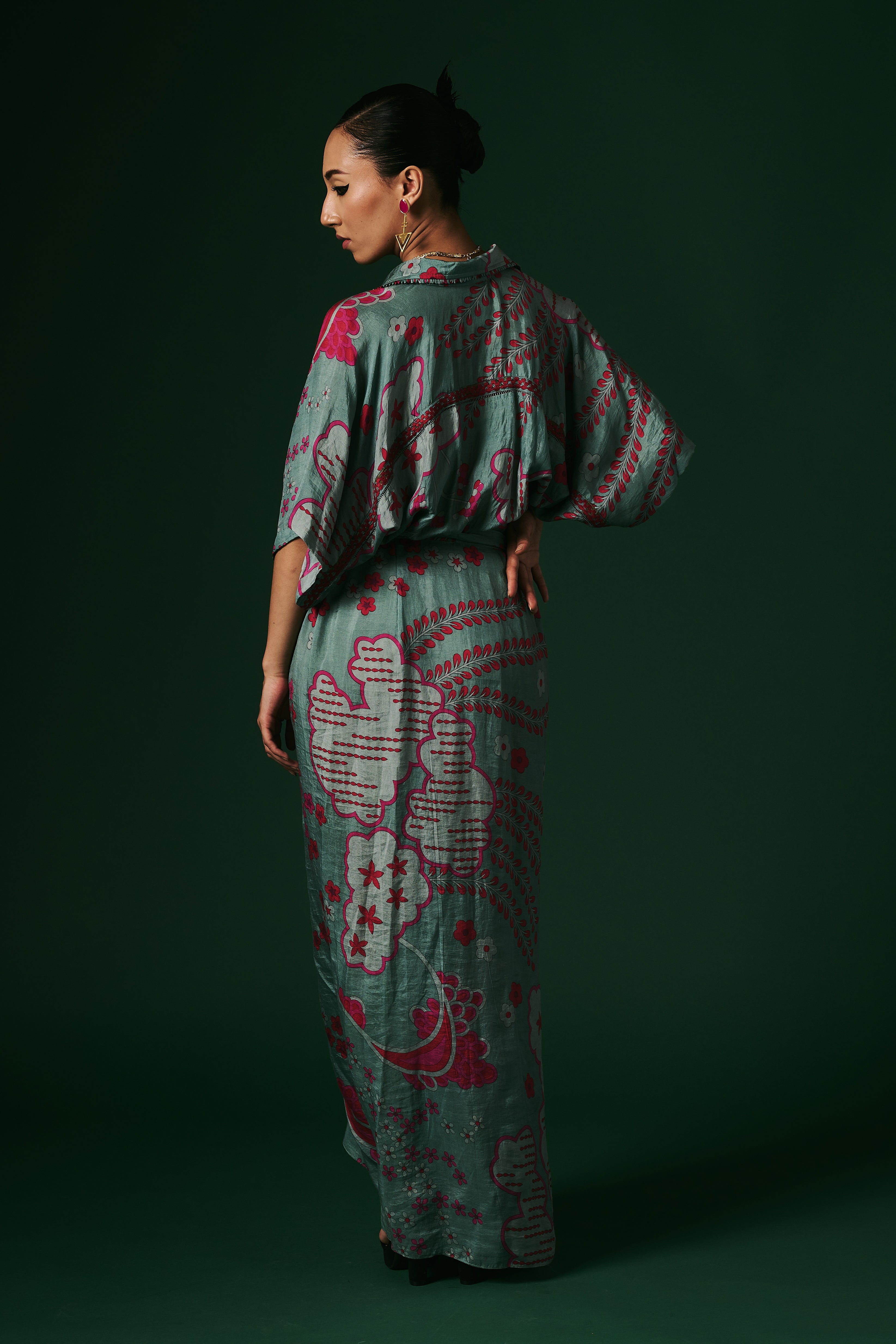 DRAPED DRESS