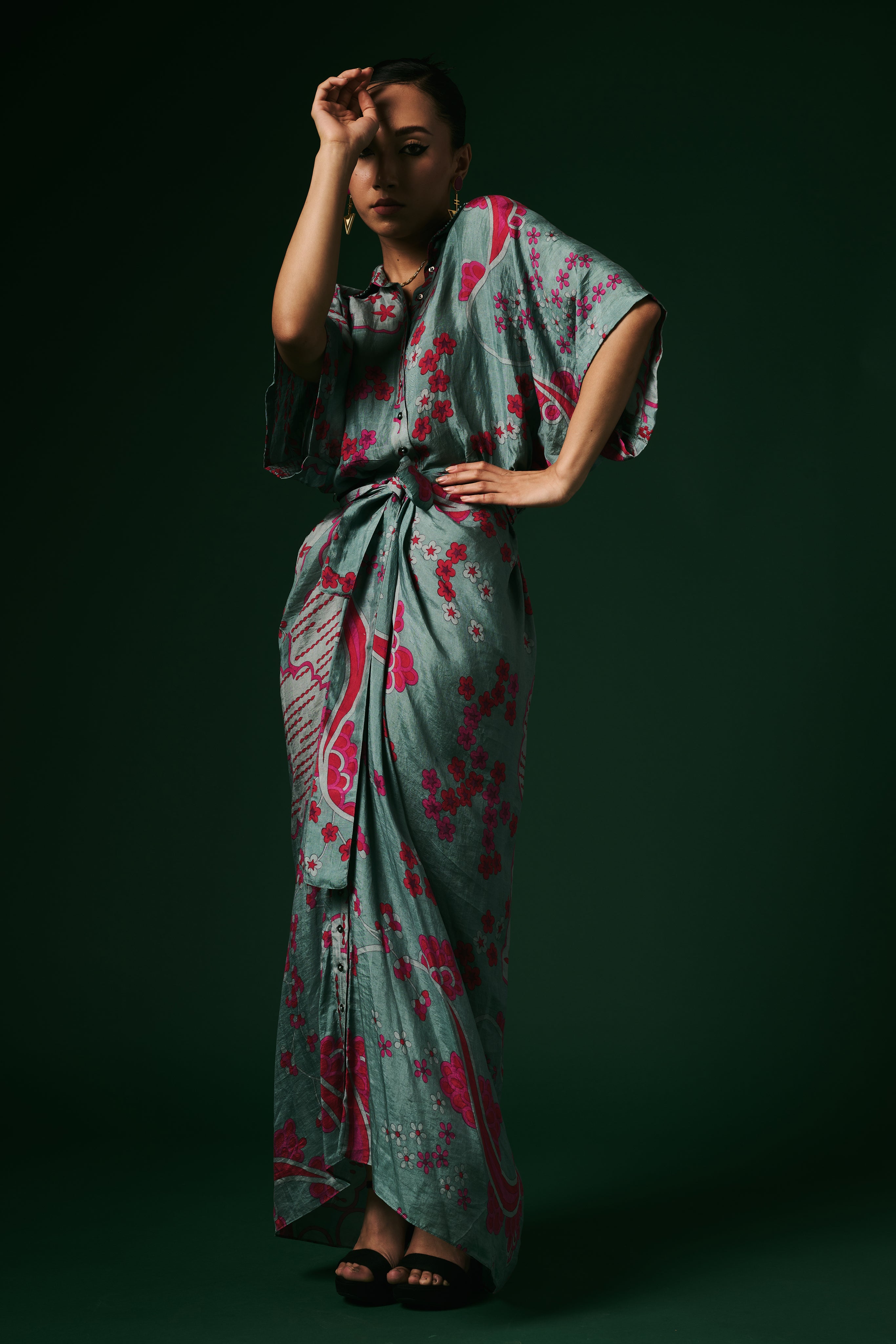 DRAPED DRESS