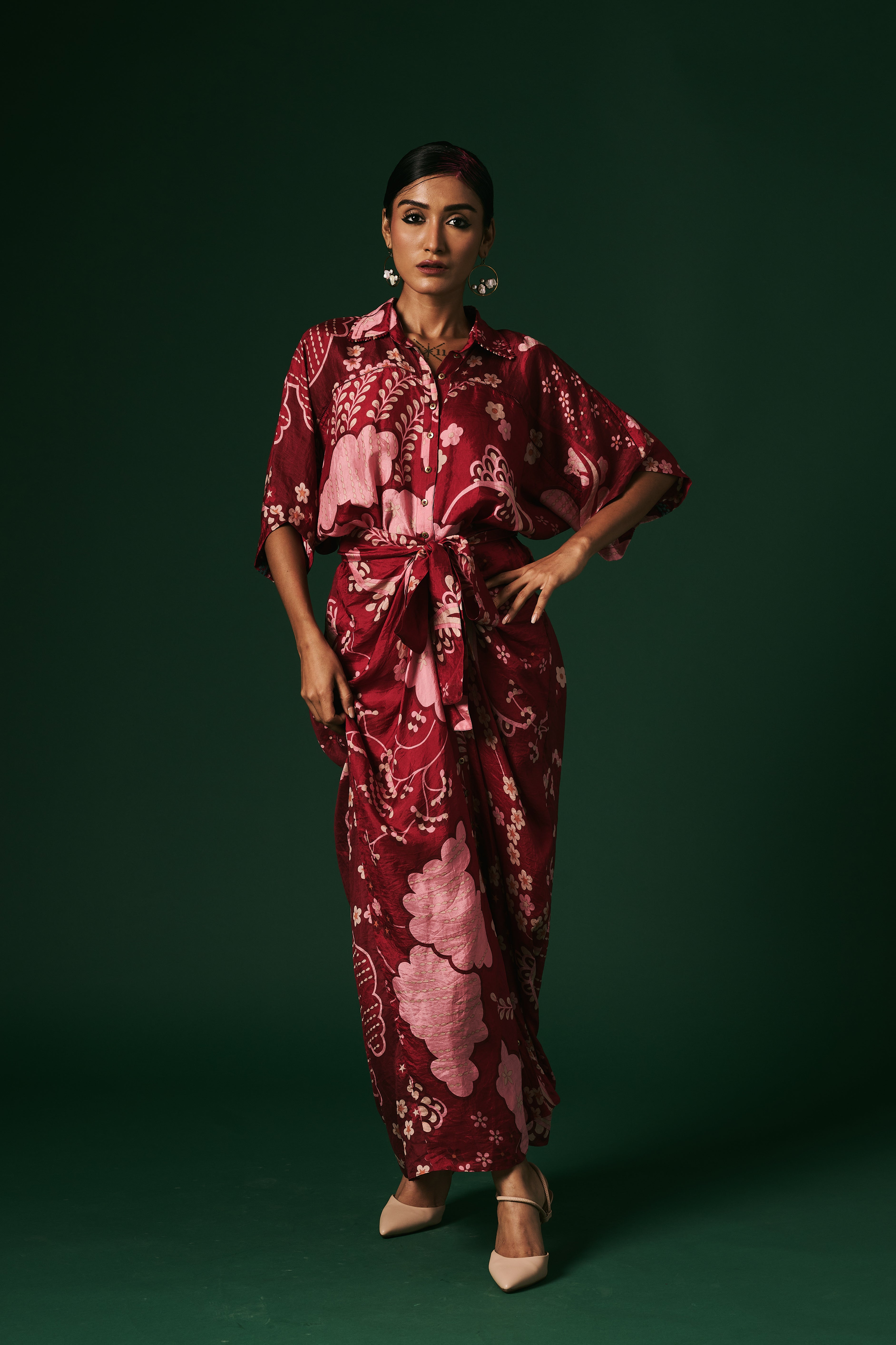 DRAPED DRESS
