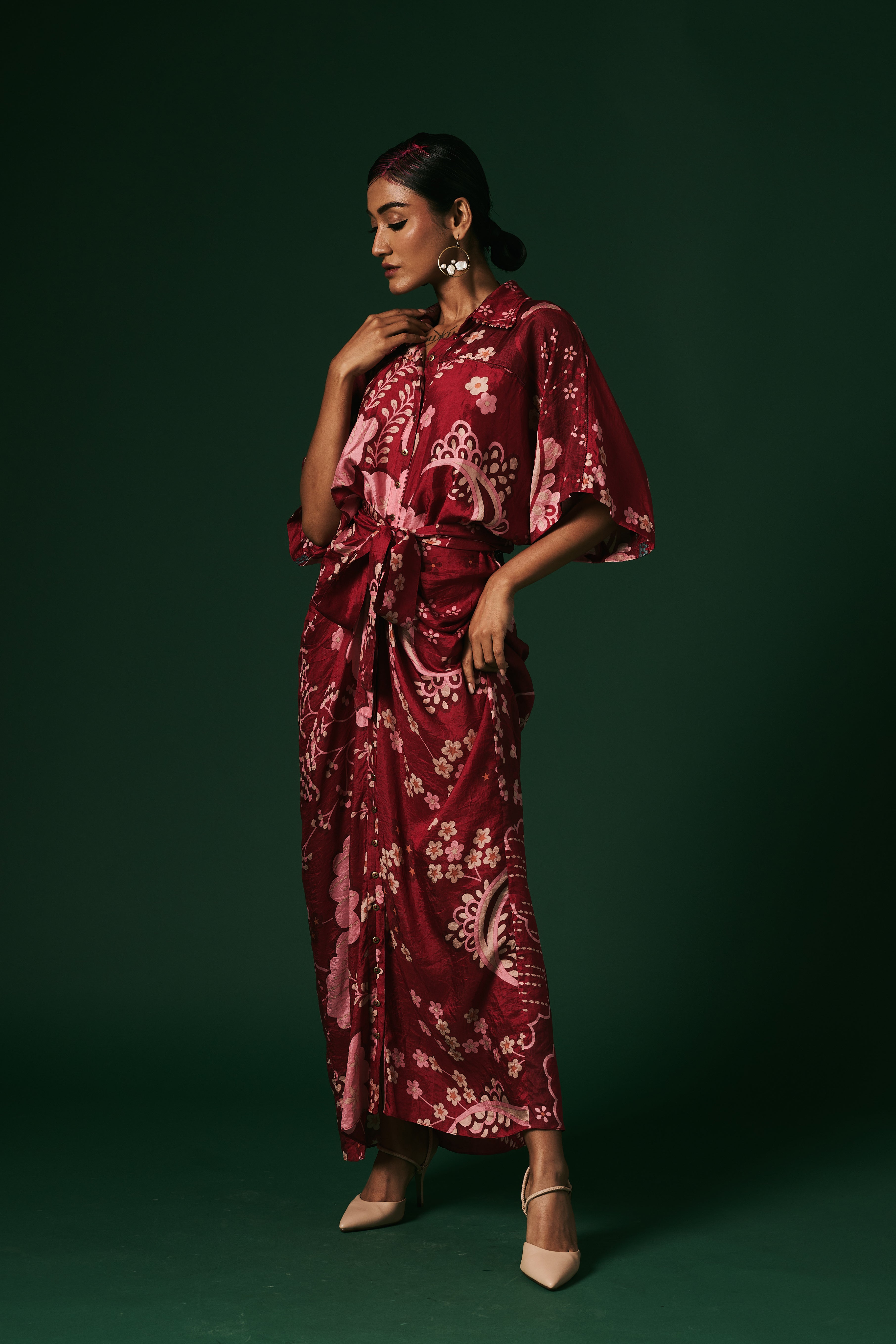 DRAPED DRESS