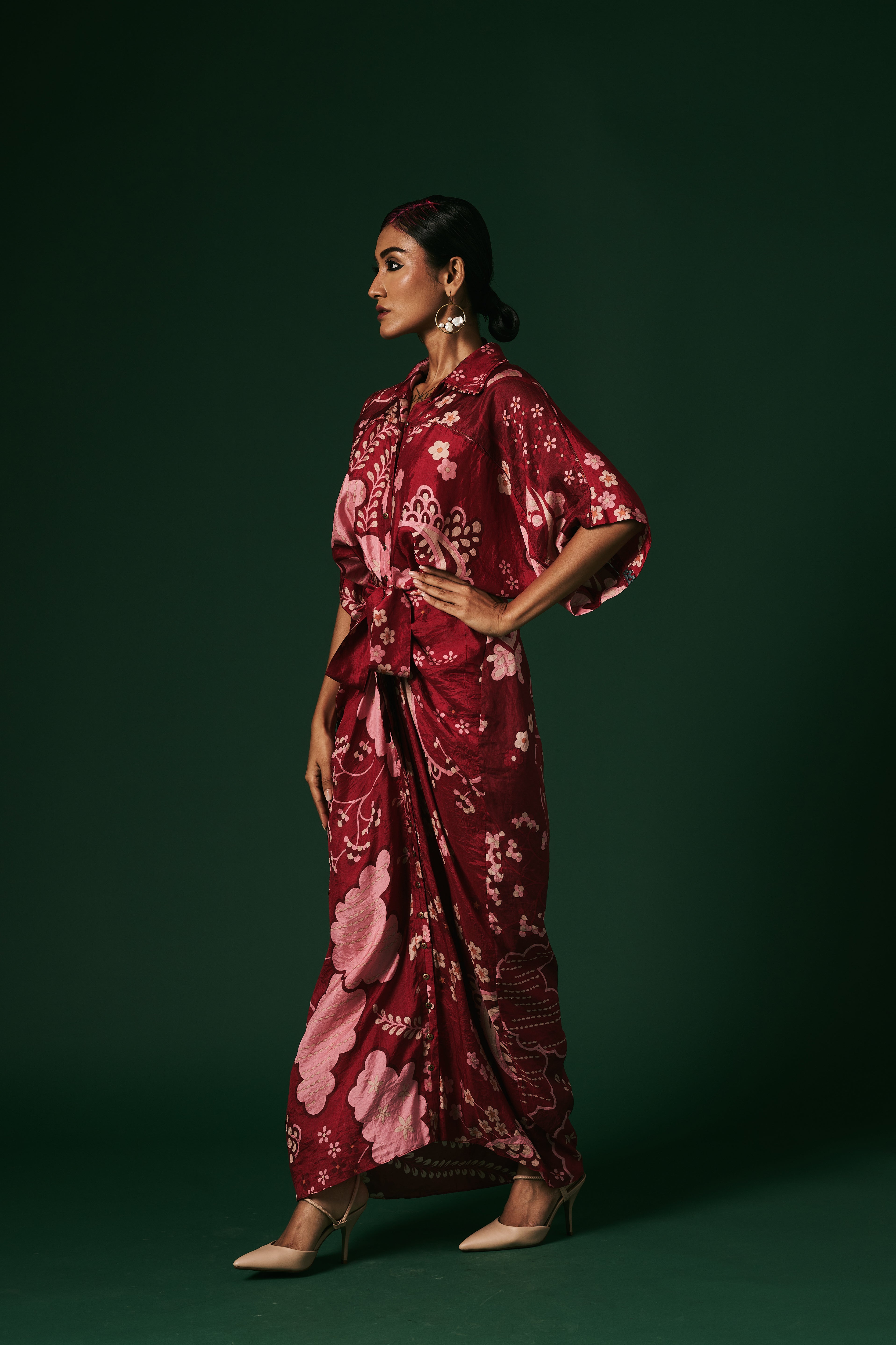 DRAPED DRESS