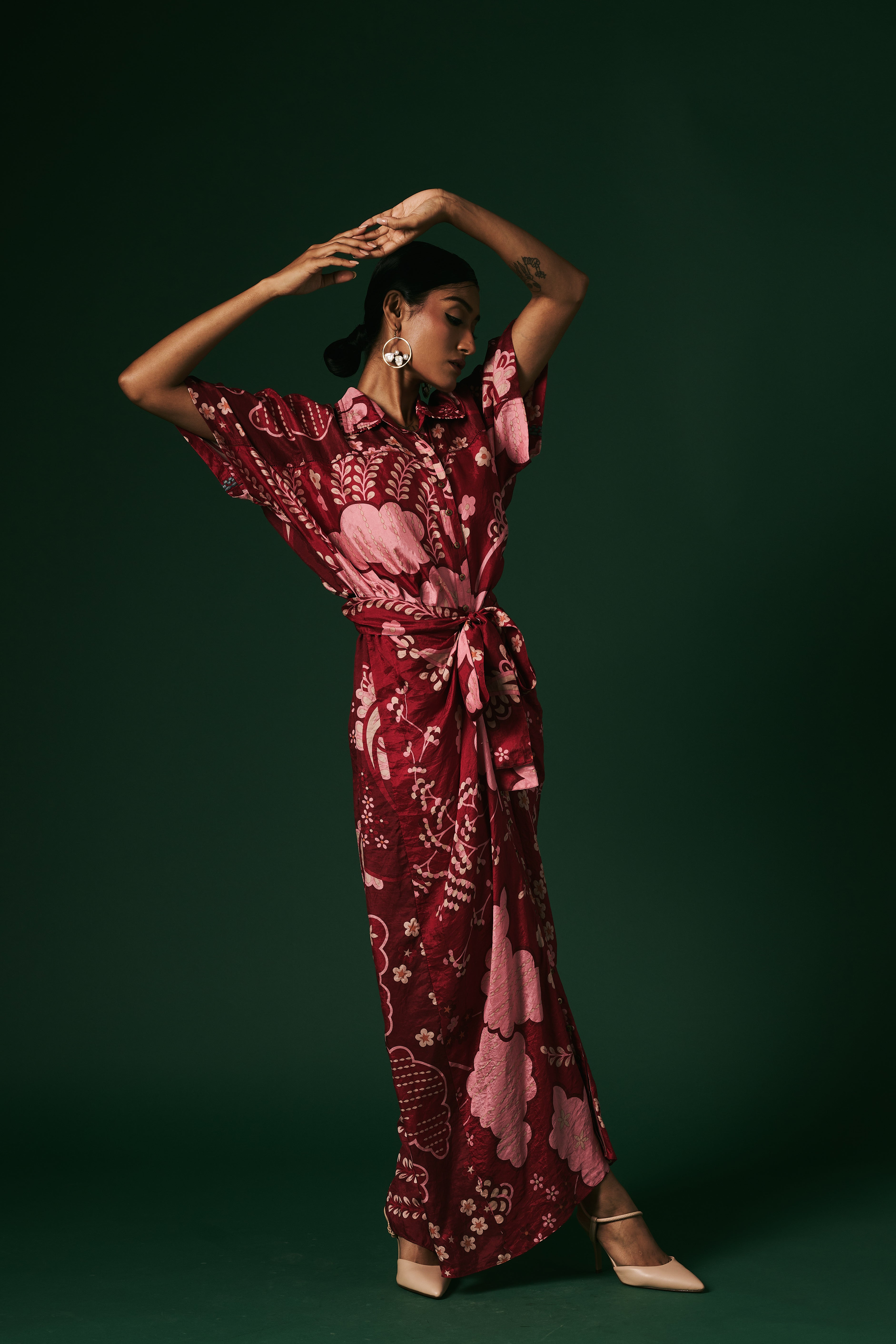 DRAPED DRESS