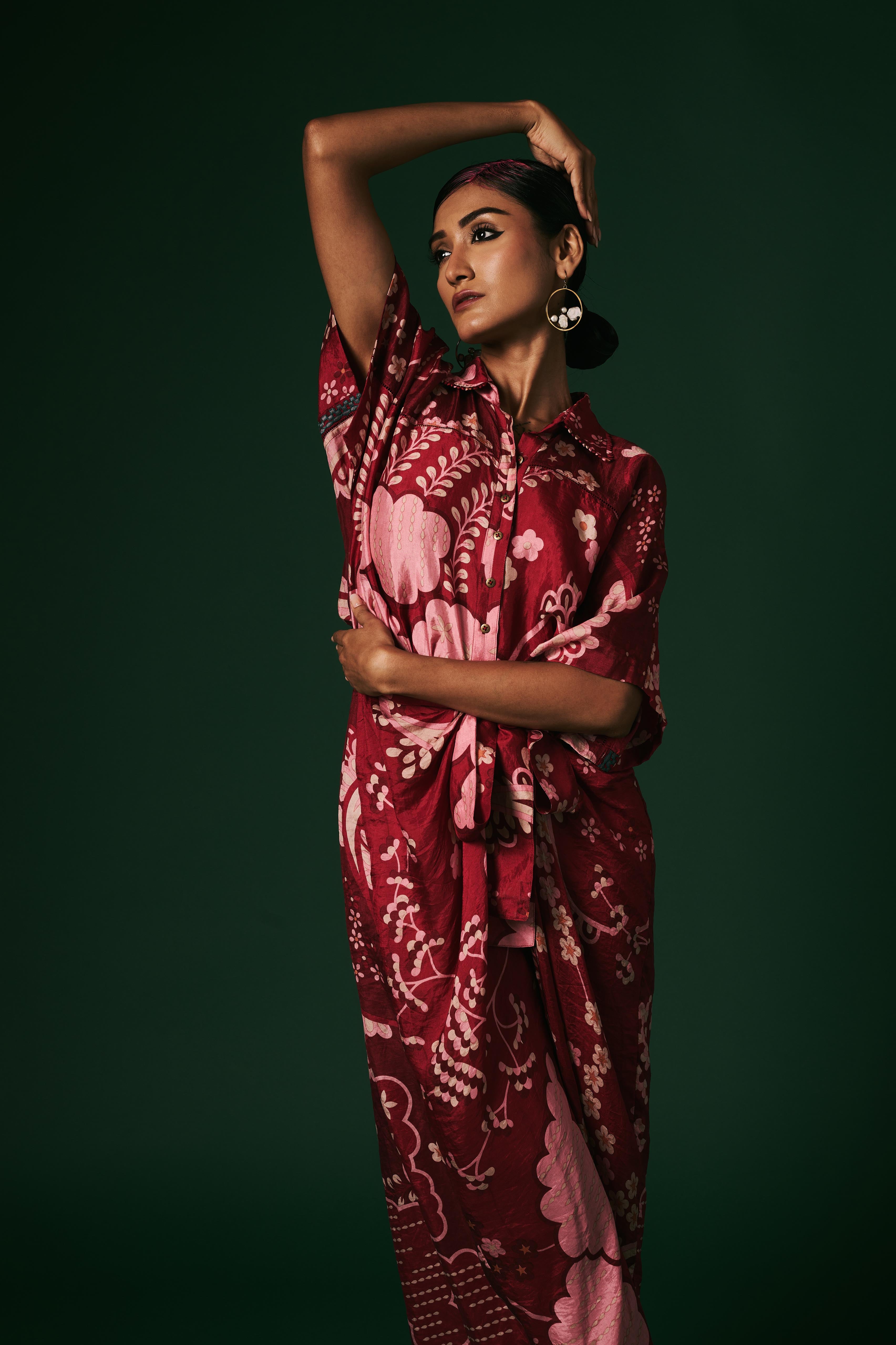 DRAPED DRESS