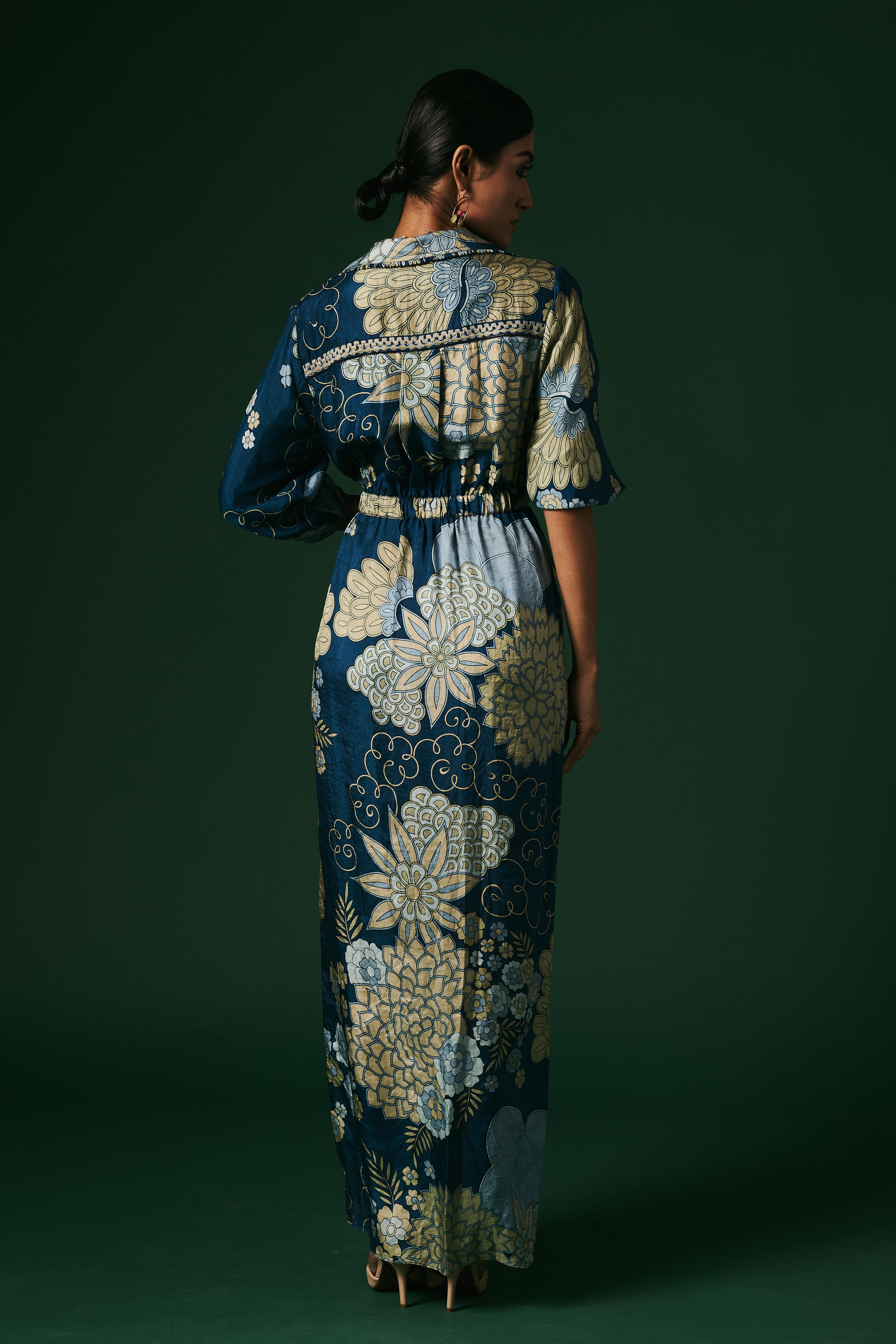 DRAPED WRAP DRESS