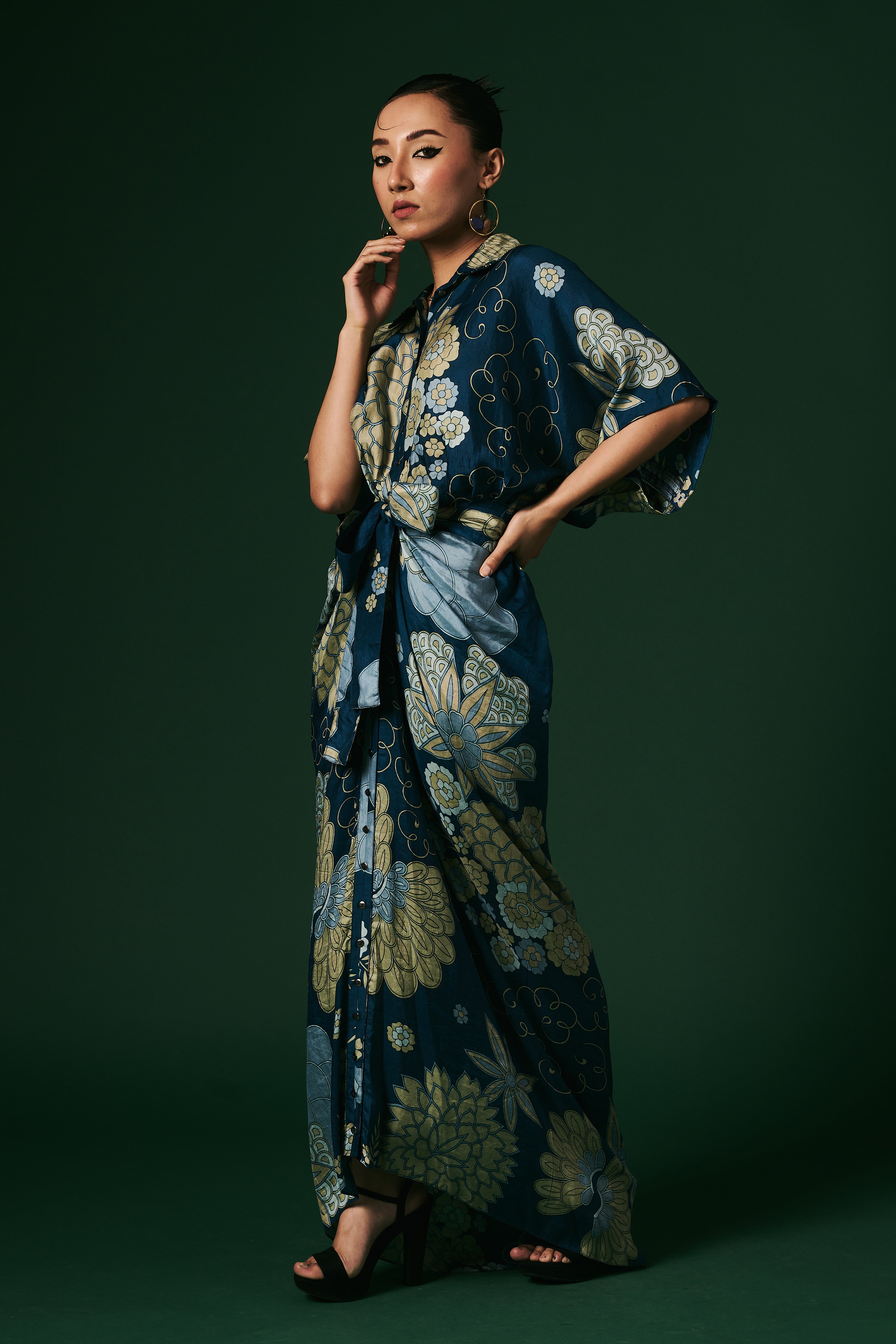 DRAPED DRESS