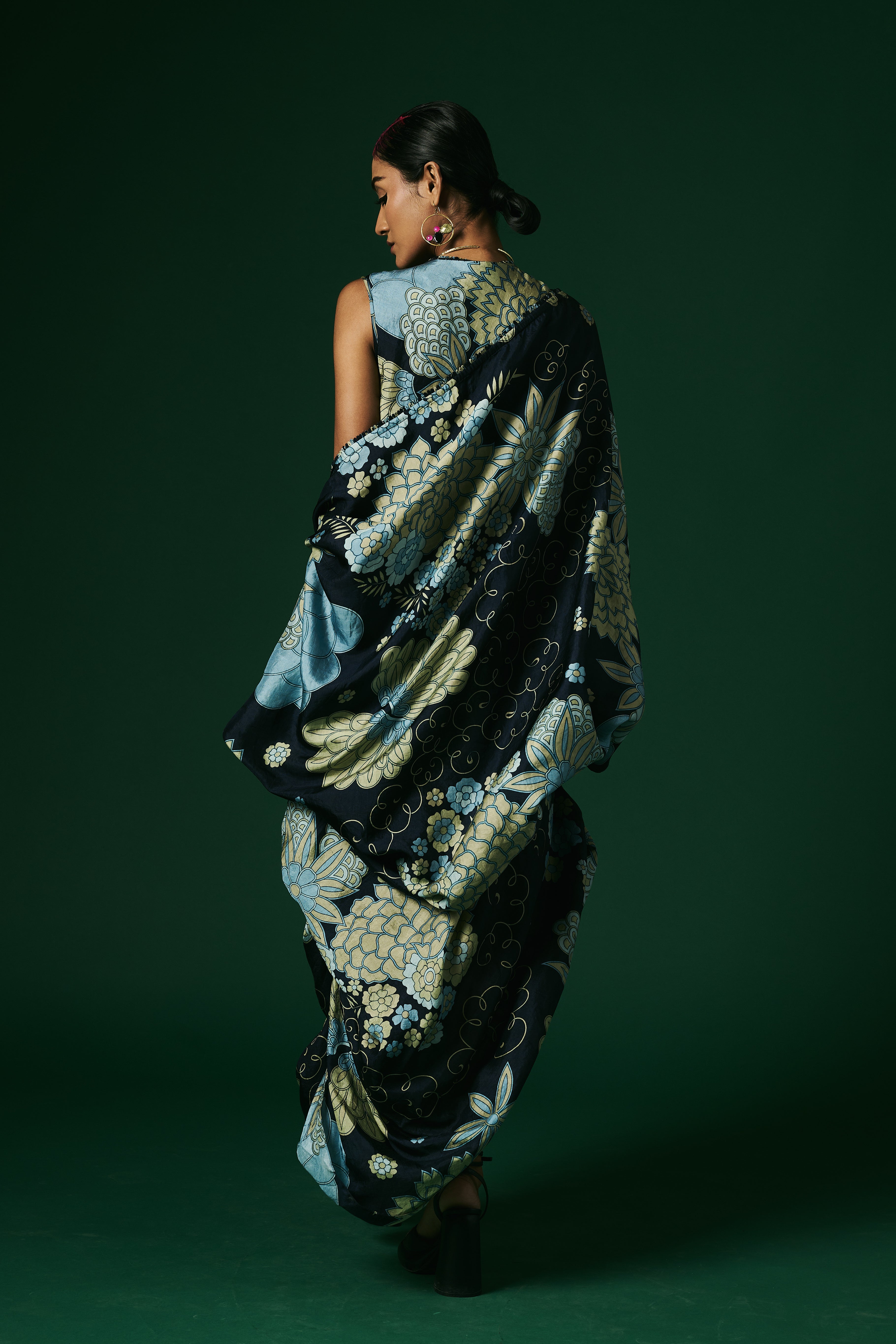 DRESS WITH CAPE