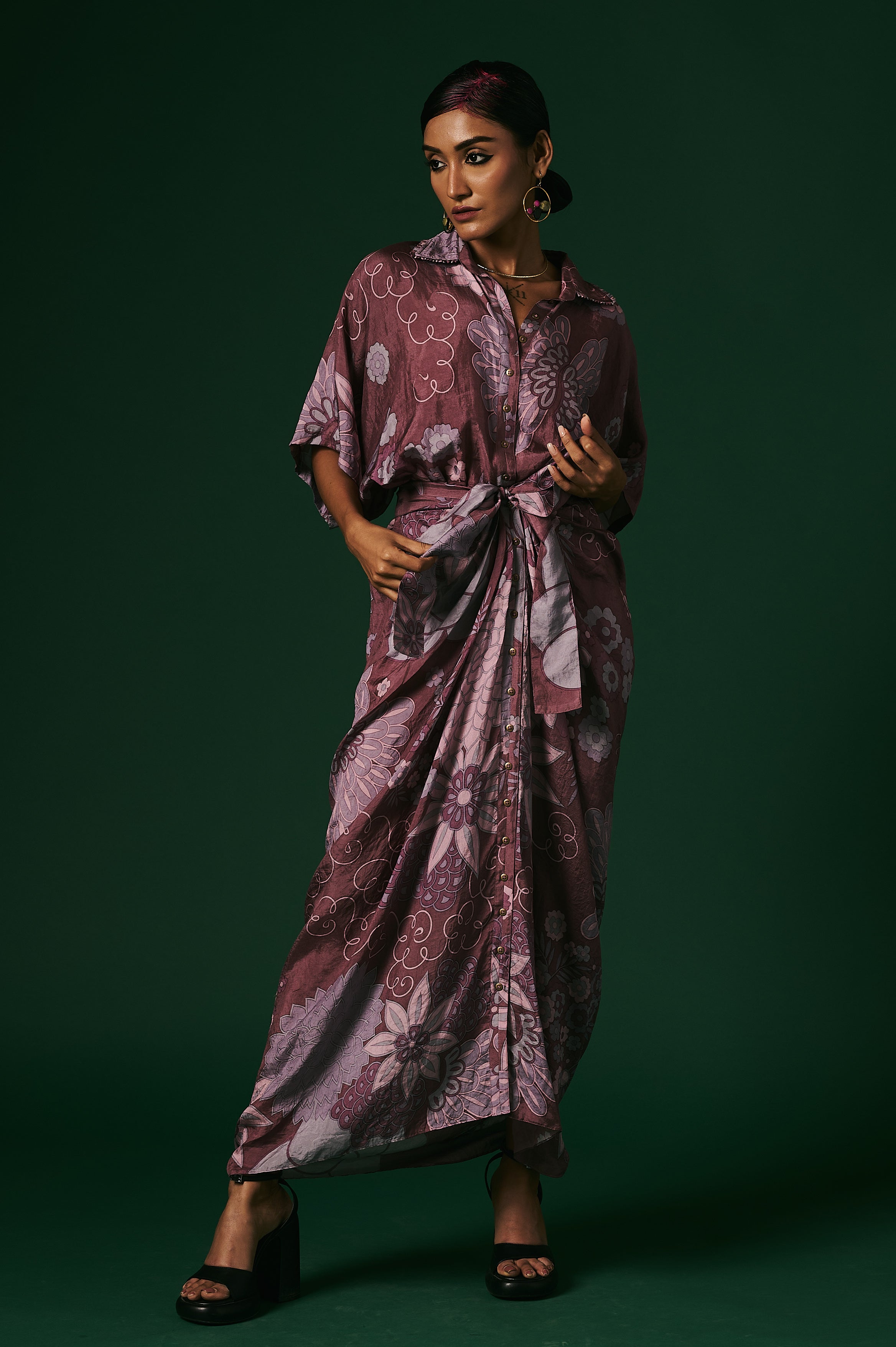DRAPED DRESS