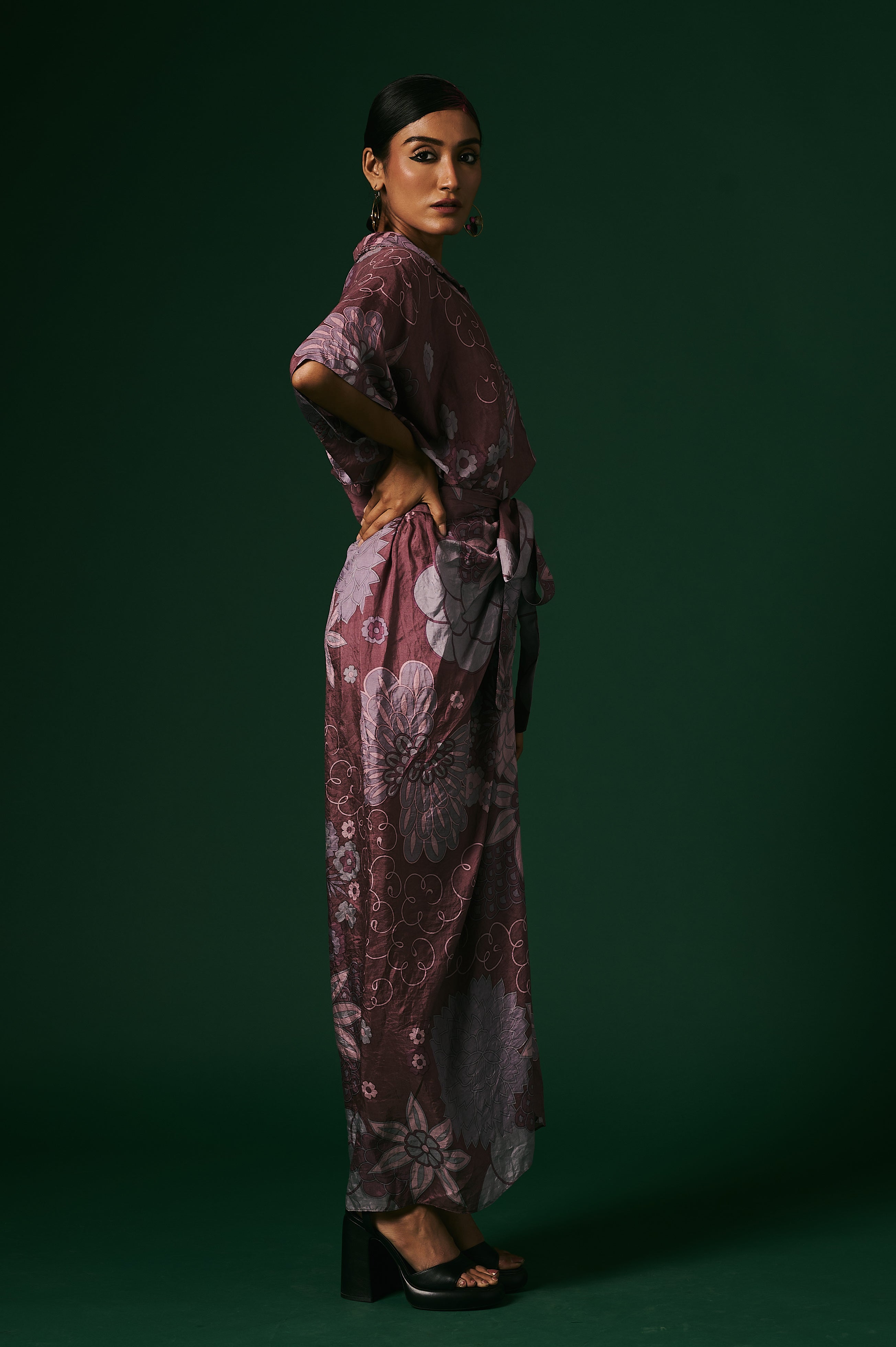 DRAPED DRESS