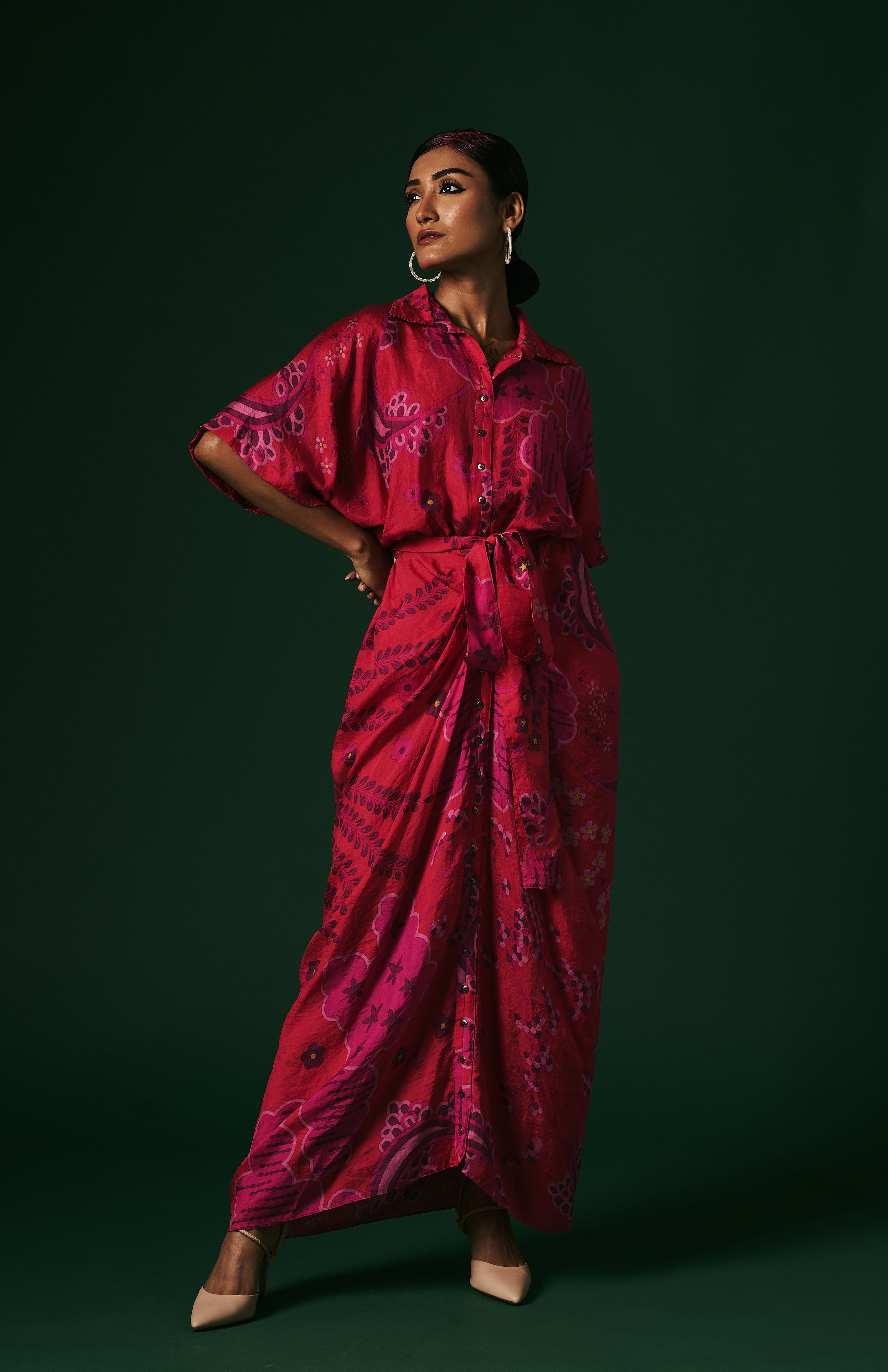 DRAPED DRESS