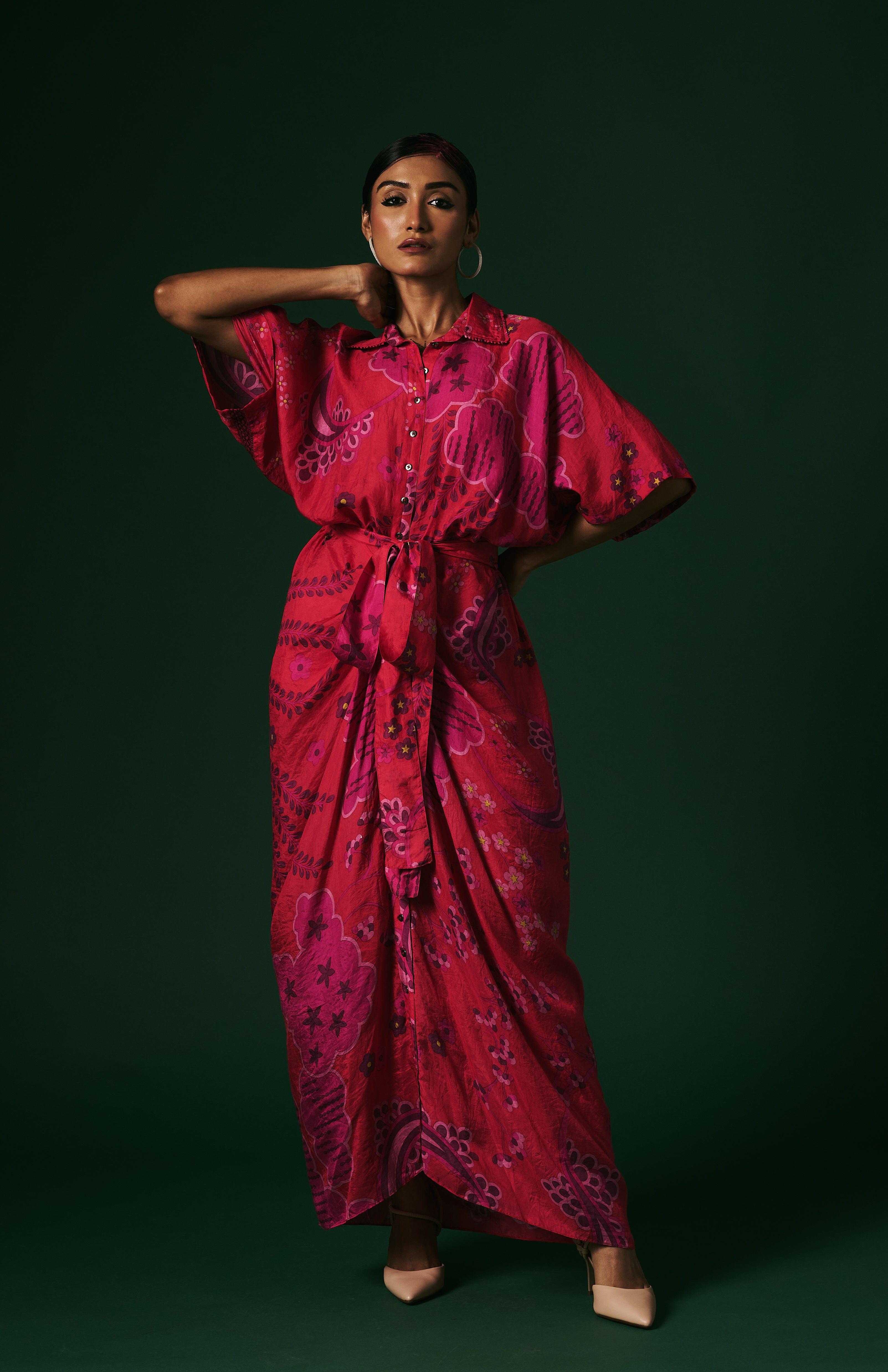 DRAPED DRESS