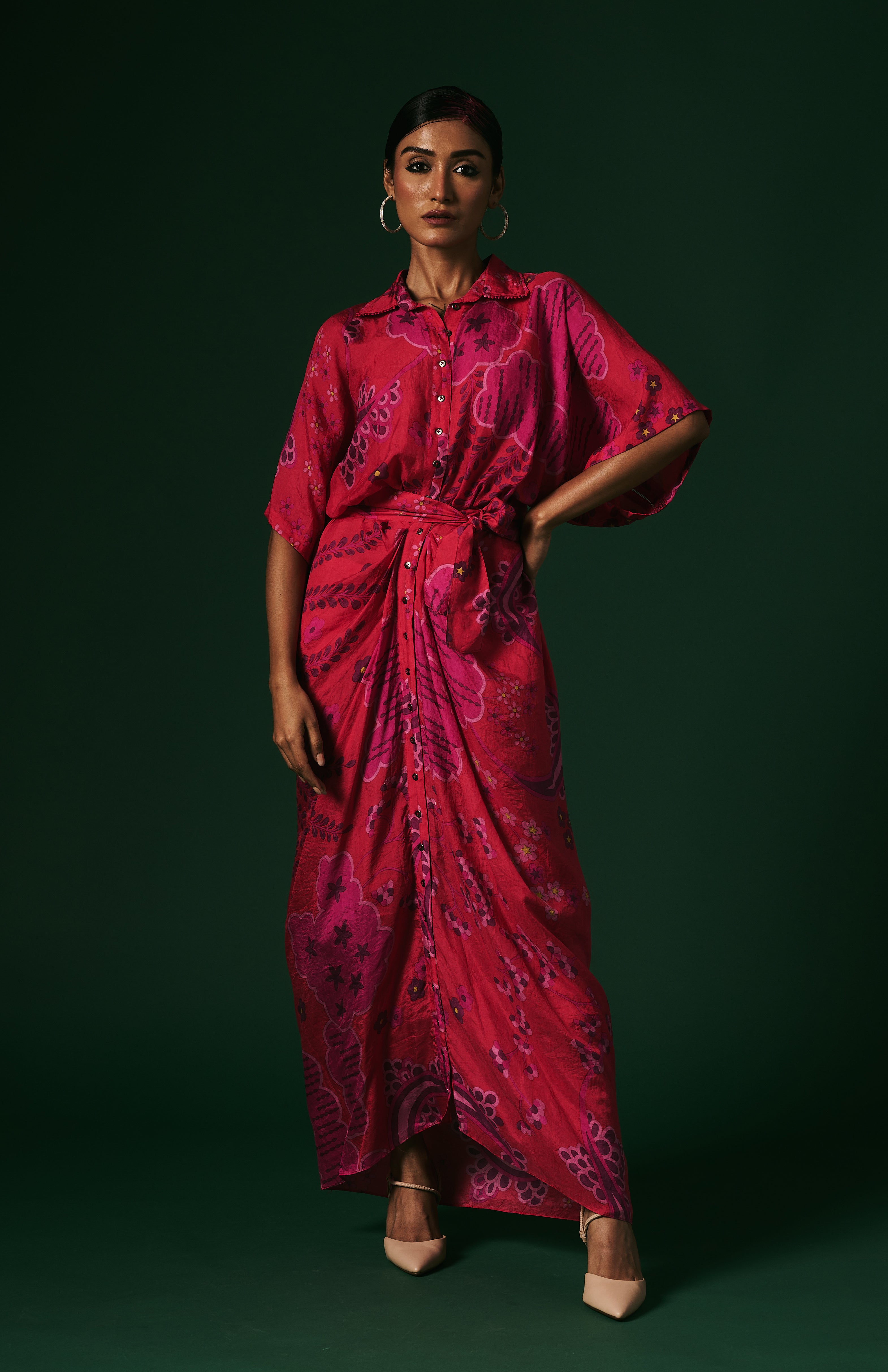 DRAPED DRESS