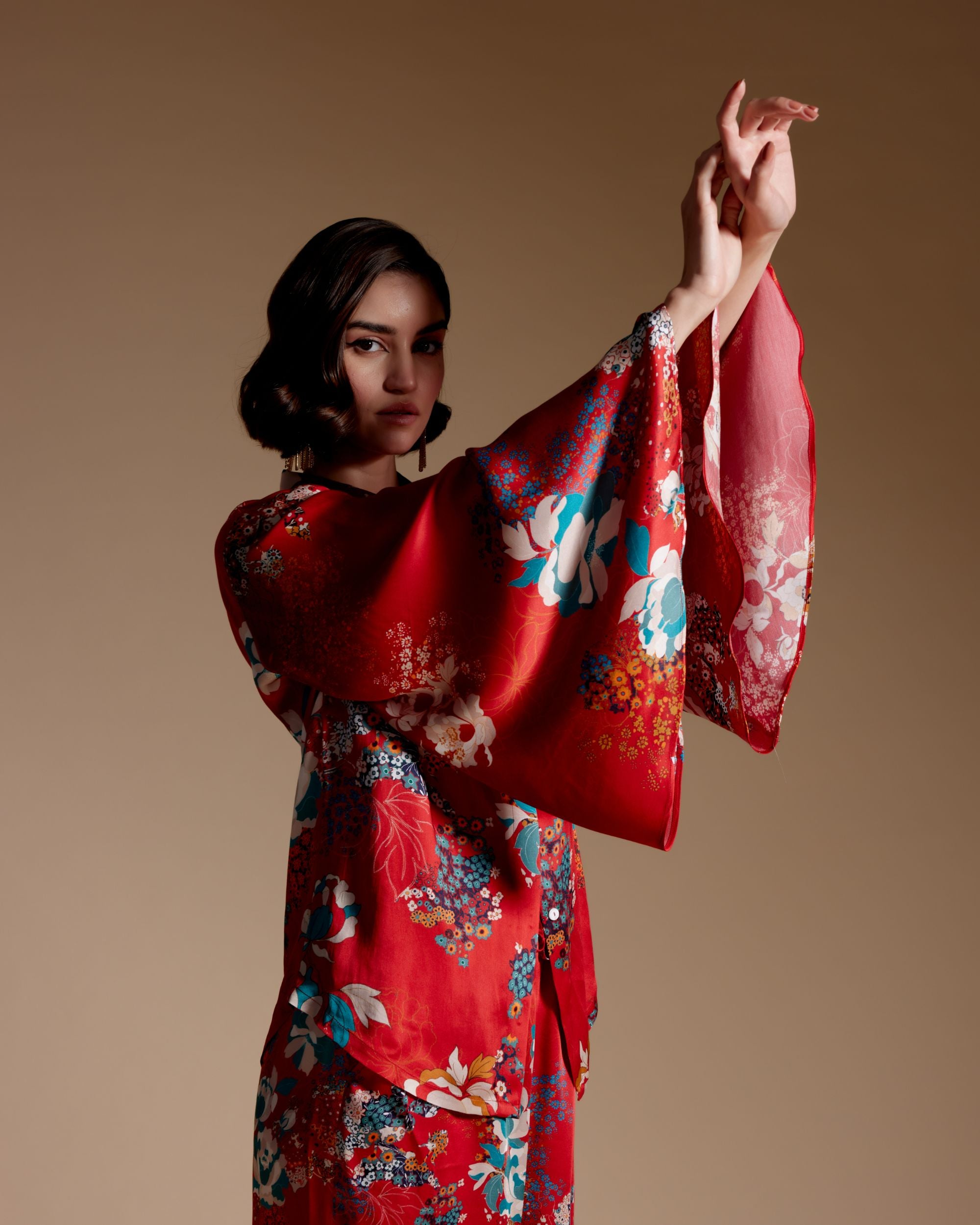 Leah Set- Winter Garden(Red)