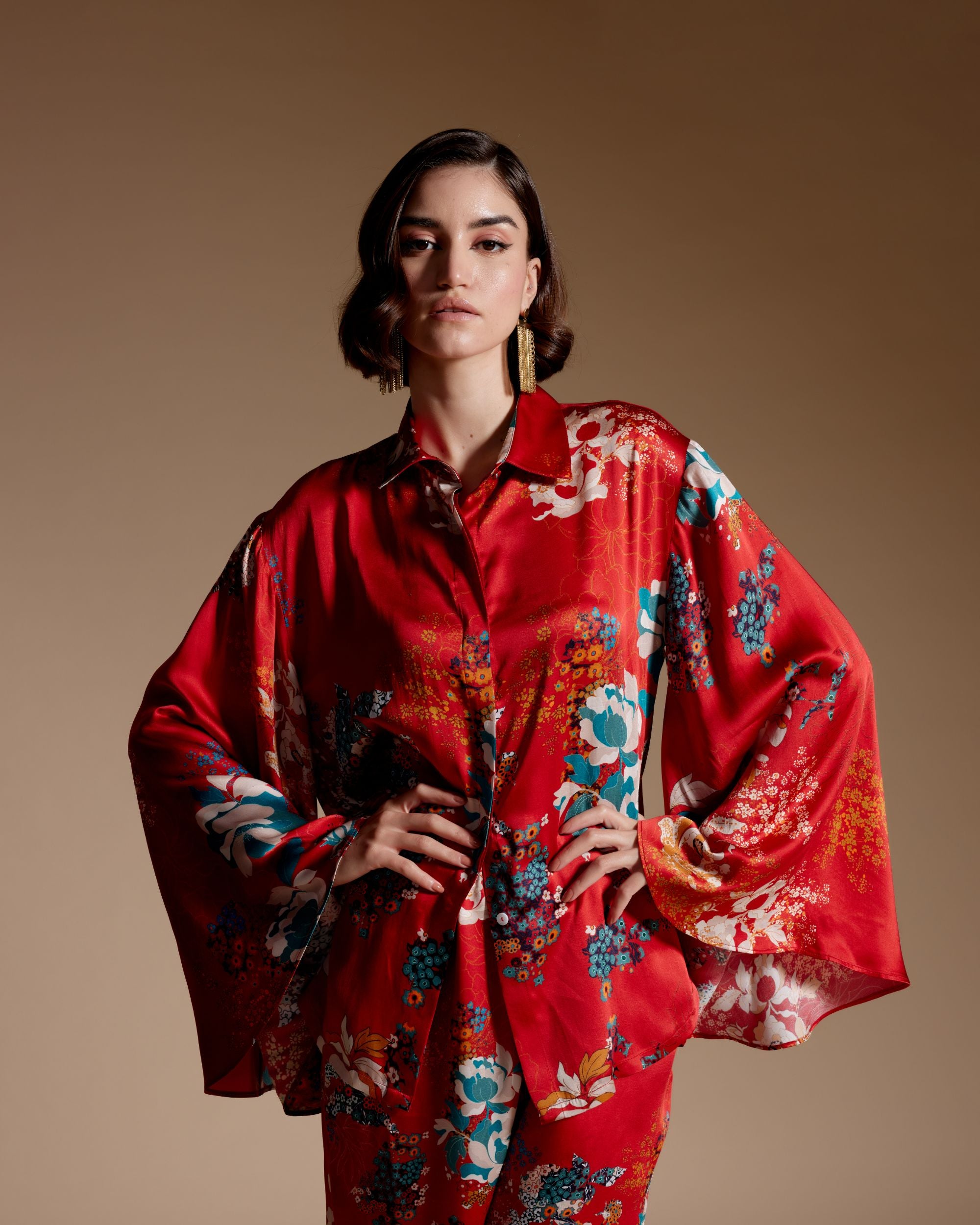Leah Set- Winter Garden(Red)