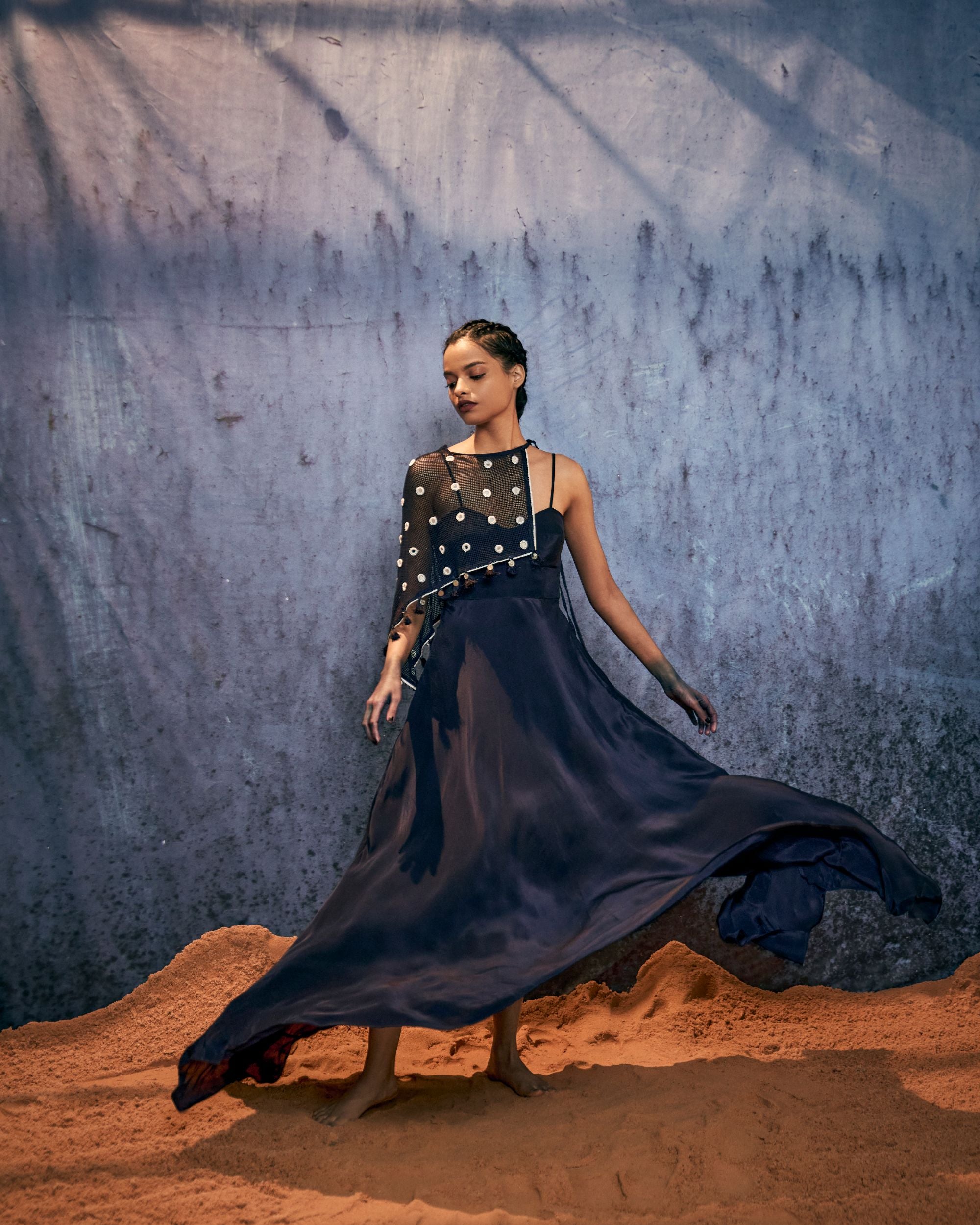 ARA CAPE WITH KAYAK DRESS