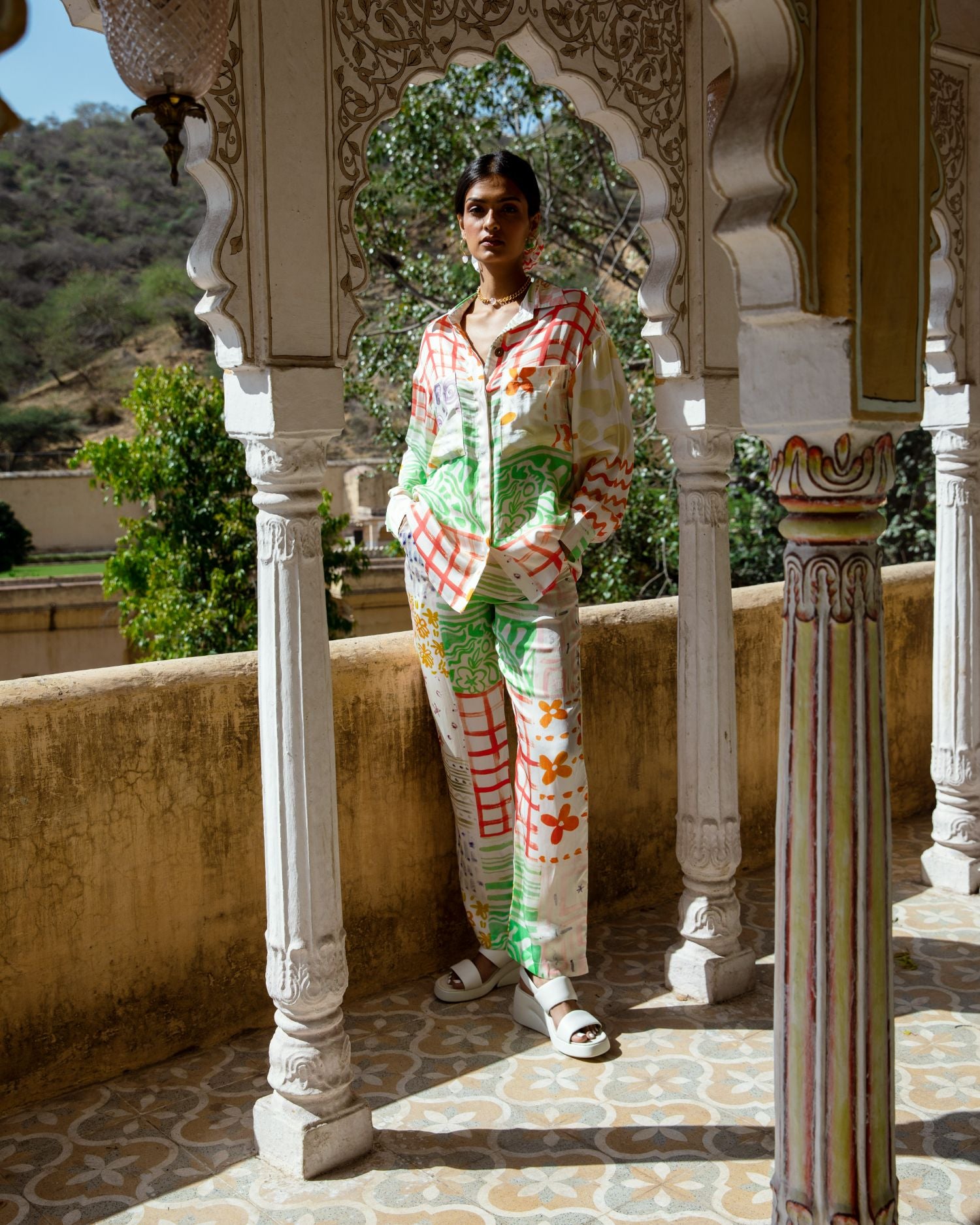 Elio Co-ord in Moodboard Print