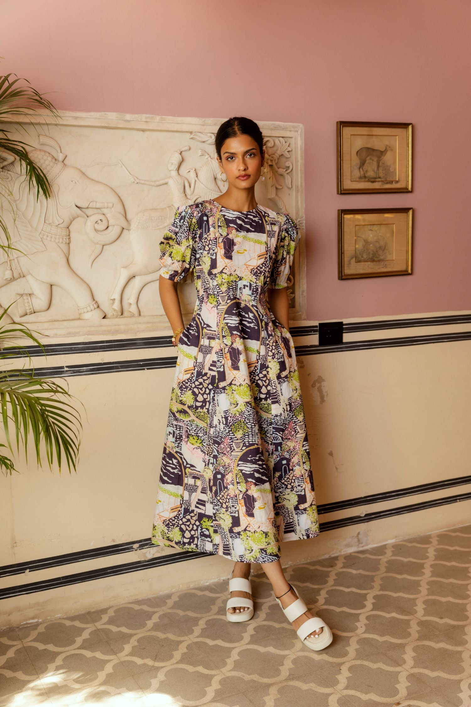 Poppins Dress In Fira Print