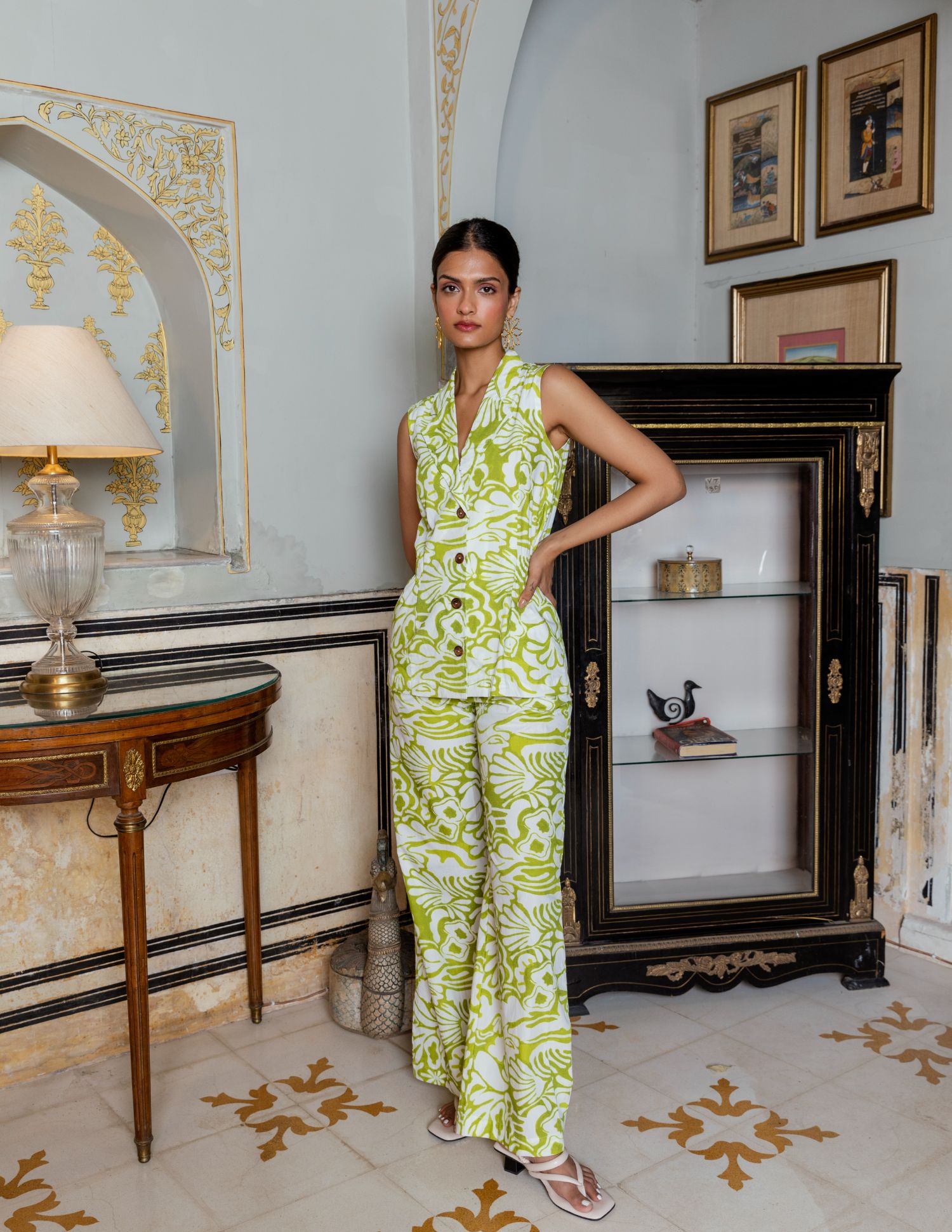 Out Of Office Co-ord Set In Carnation Print