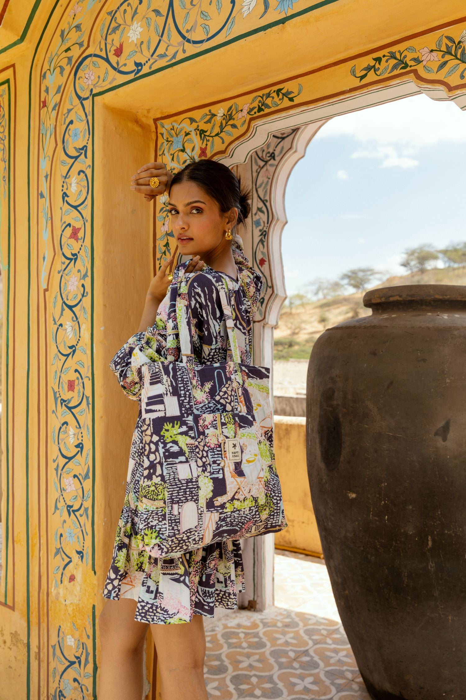 Daydream Dress in Fira Print