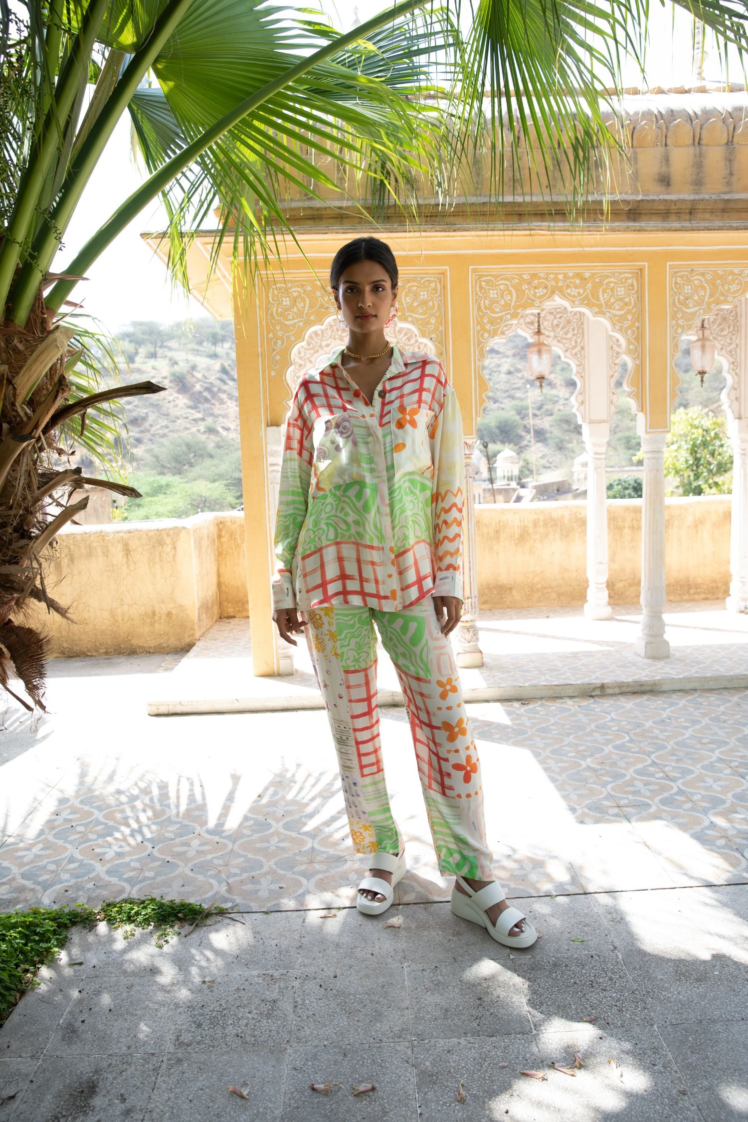 Elio Co-ord in Moodboard Print