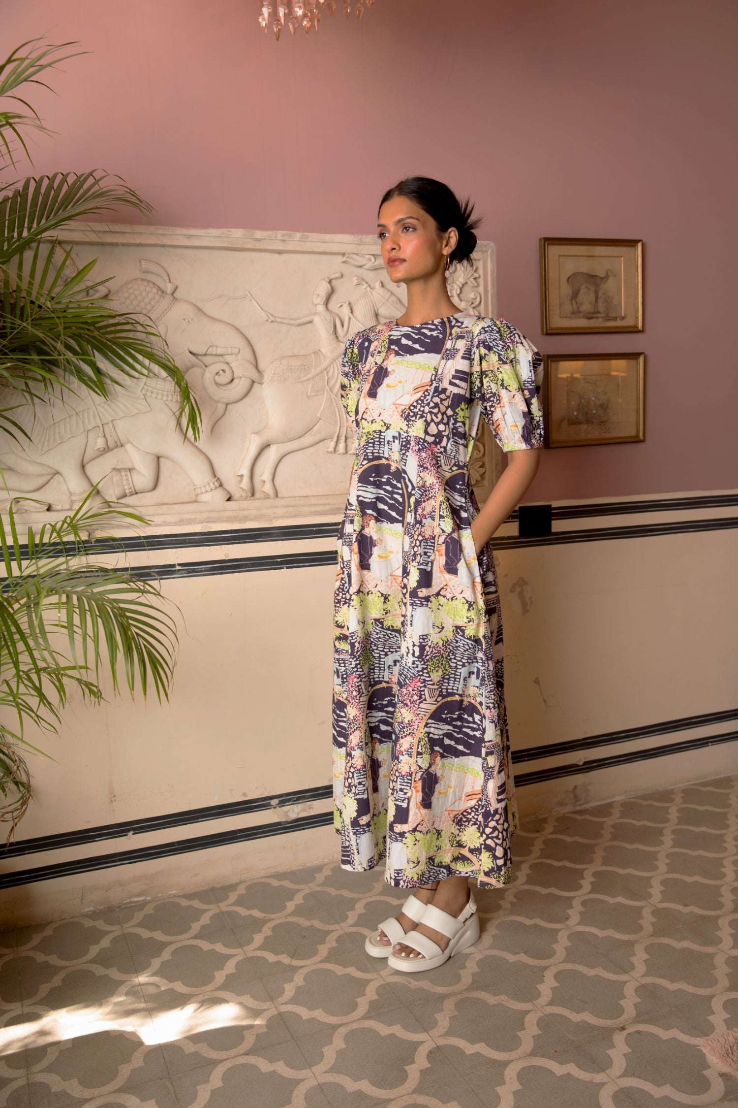 Poppins Dress In Fira Print