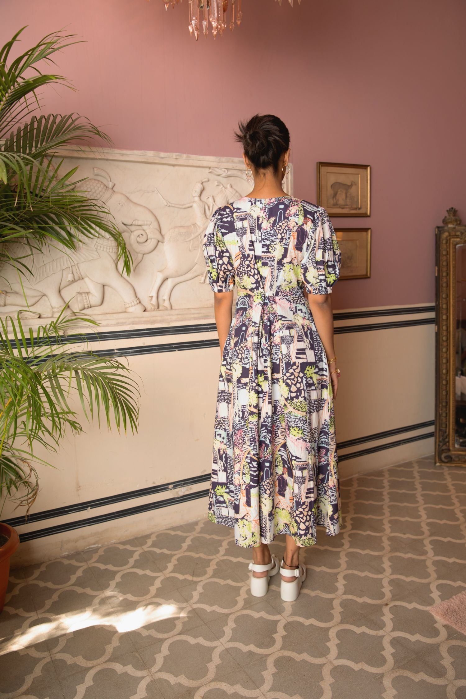 Poppins Dress In Fira Print