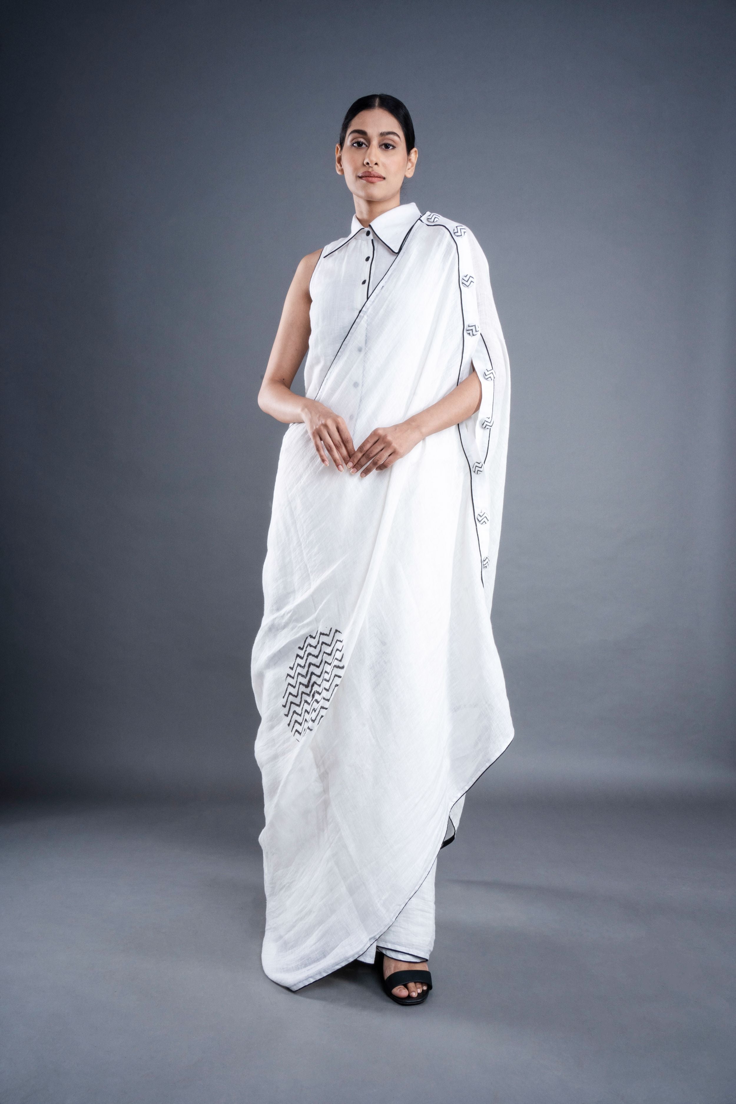 Linen Saree