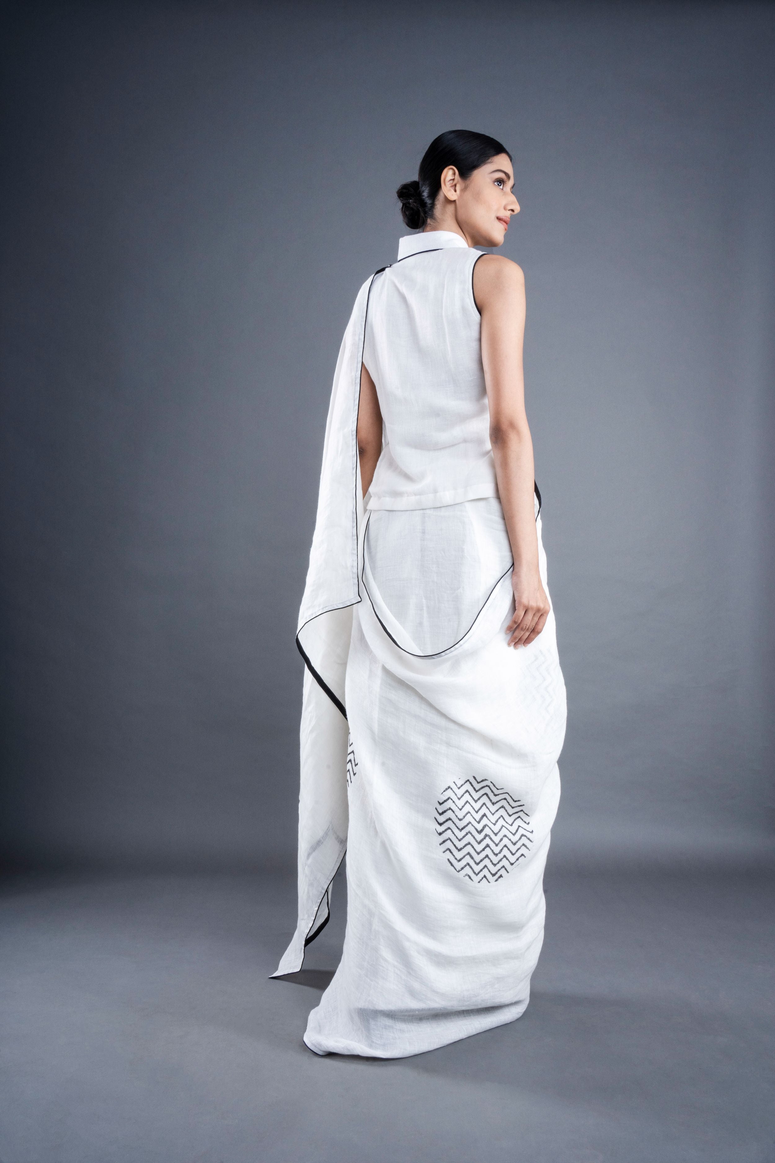 Linen Saree