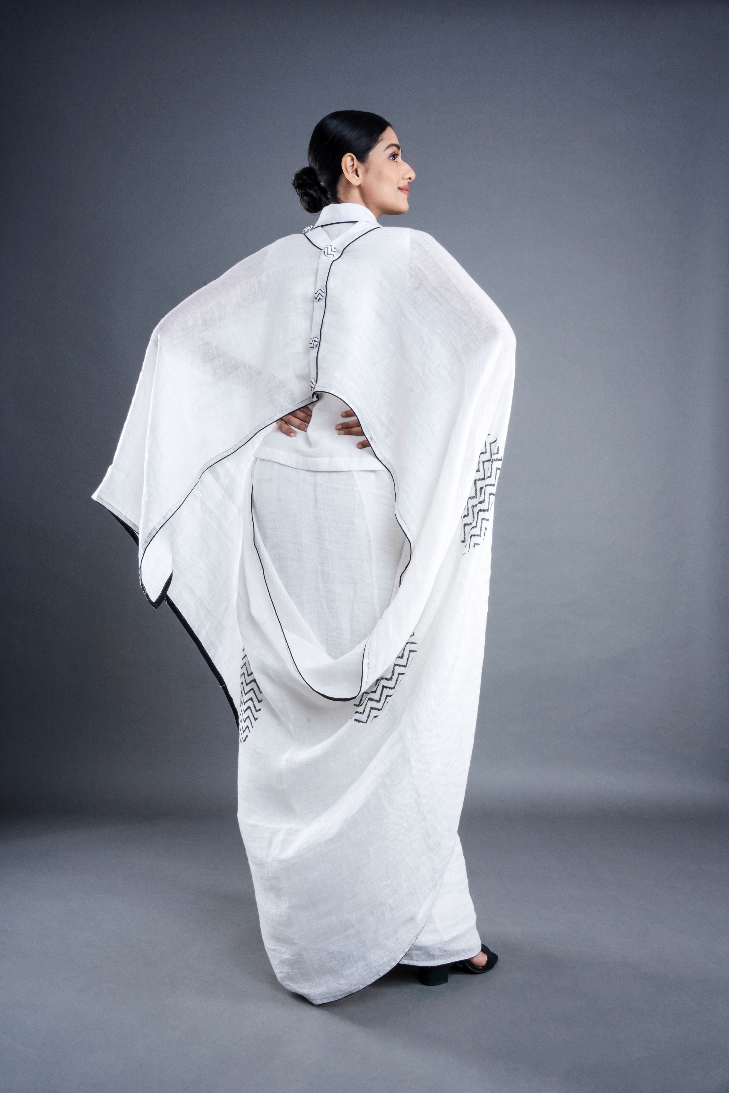 Linen Saree