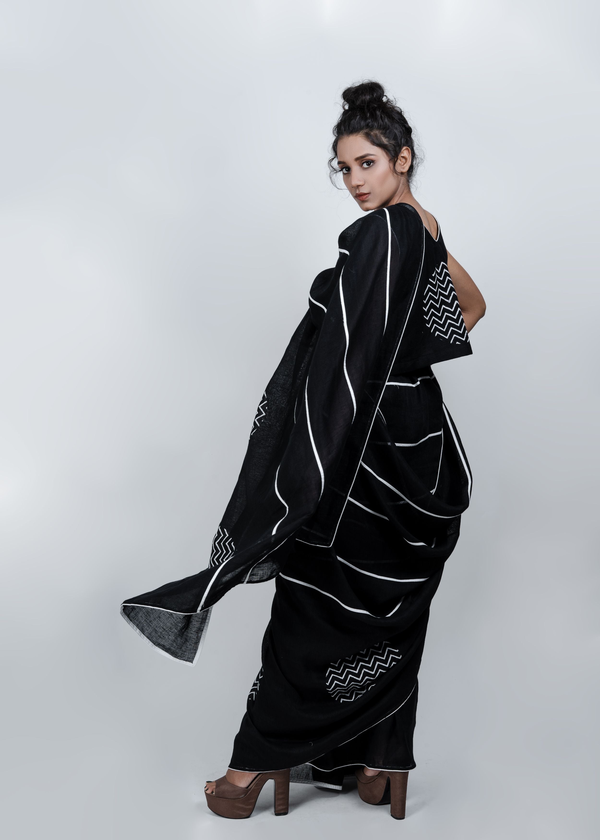 Linen Saree