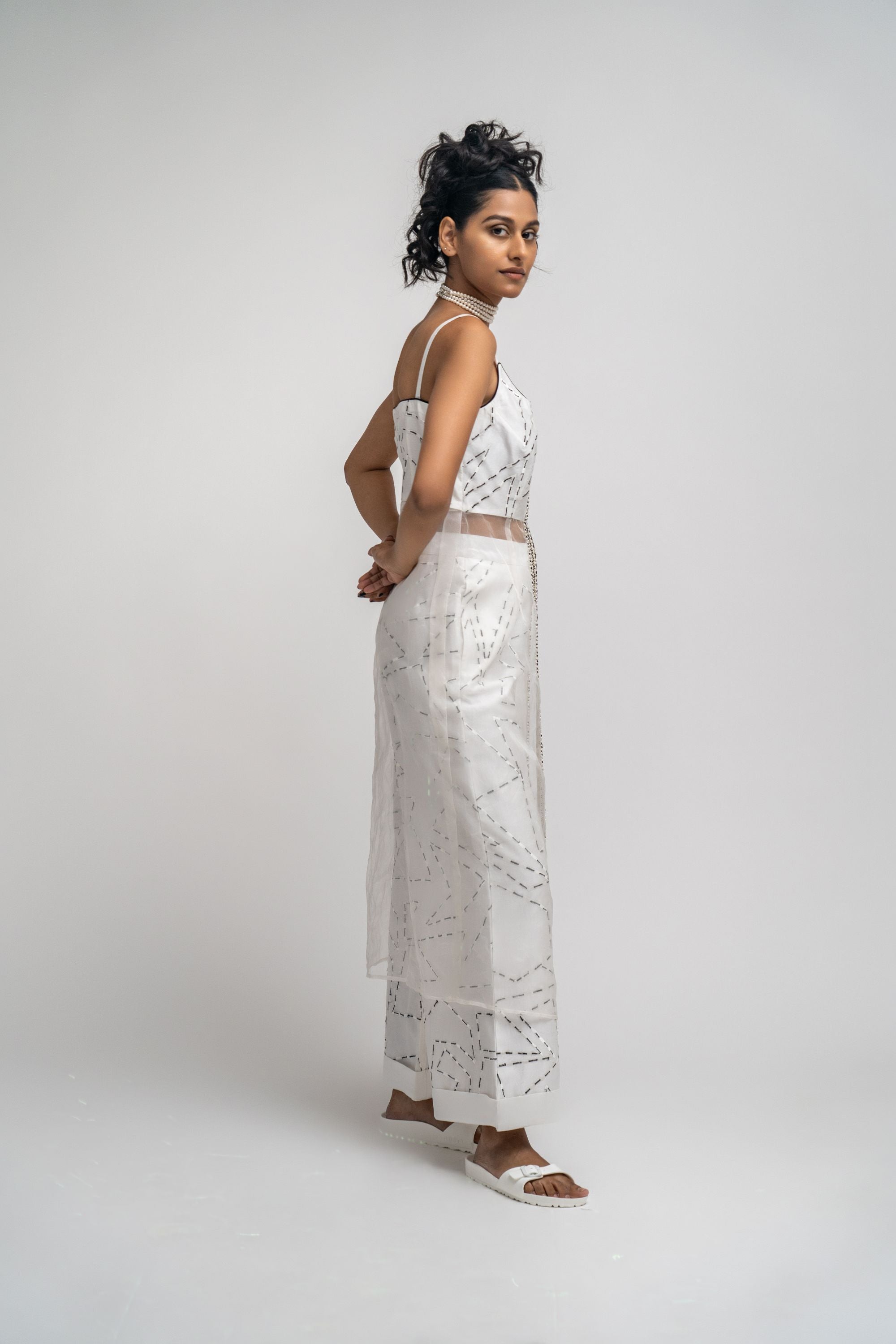 Chanderi - Organza Co-ord Set
