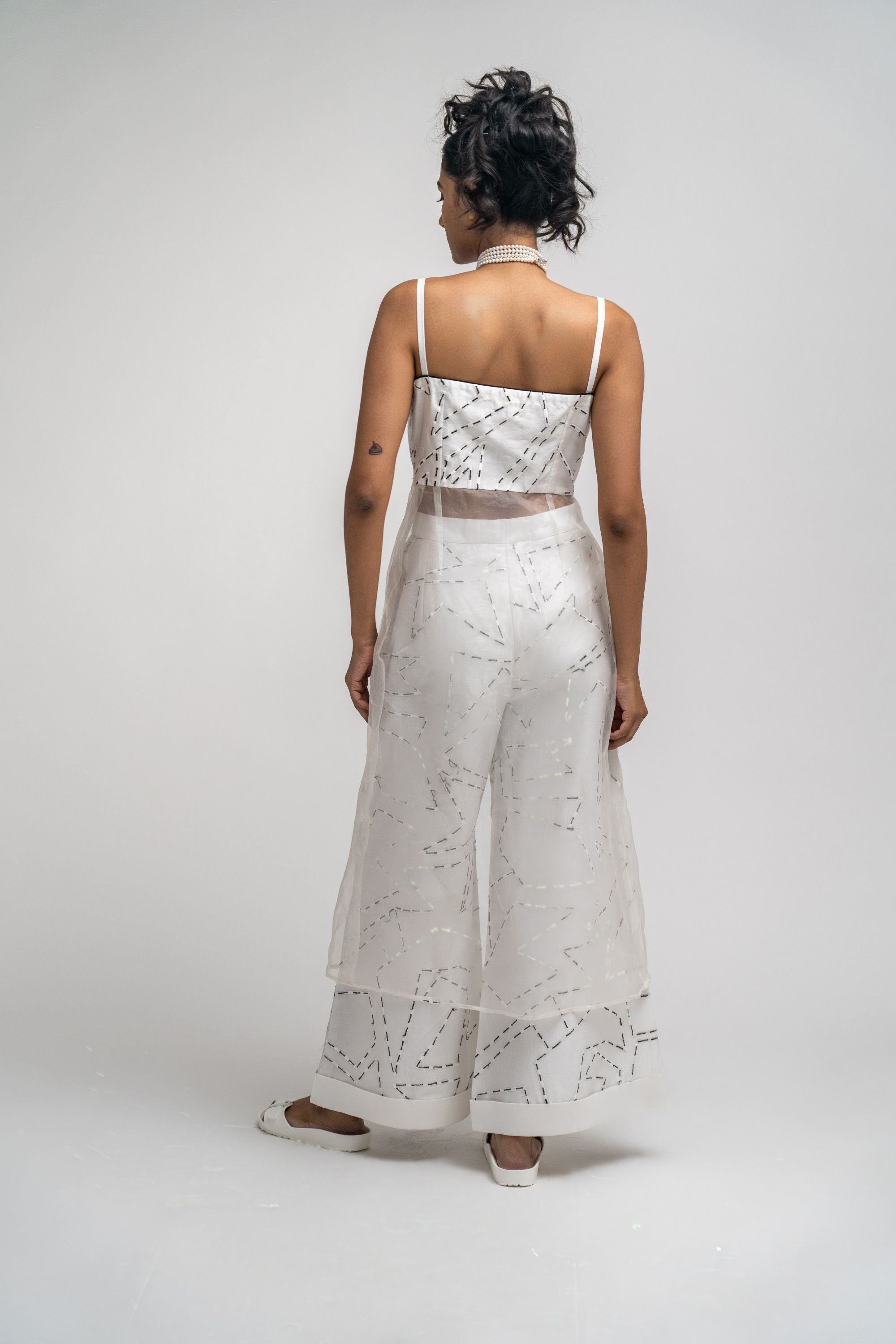 Chanderi - Organza Co-ord Set