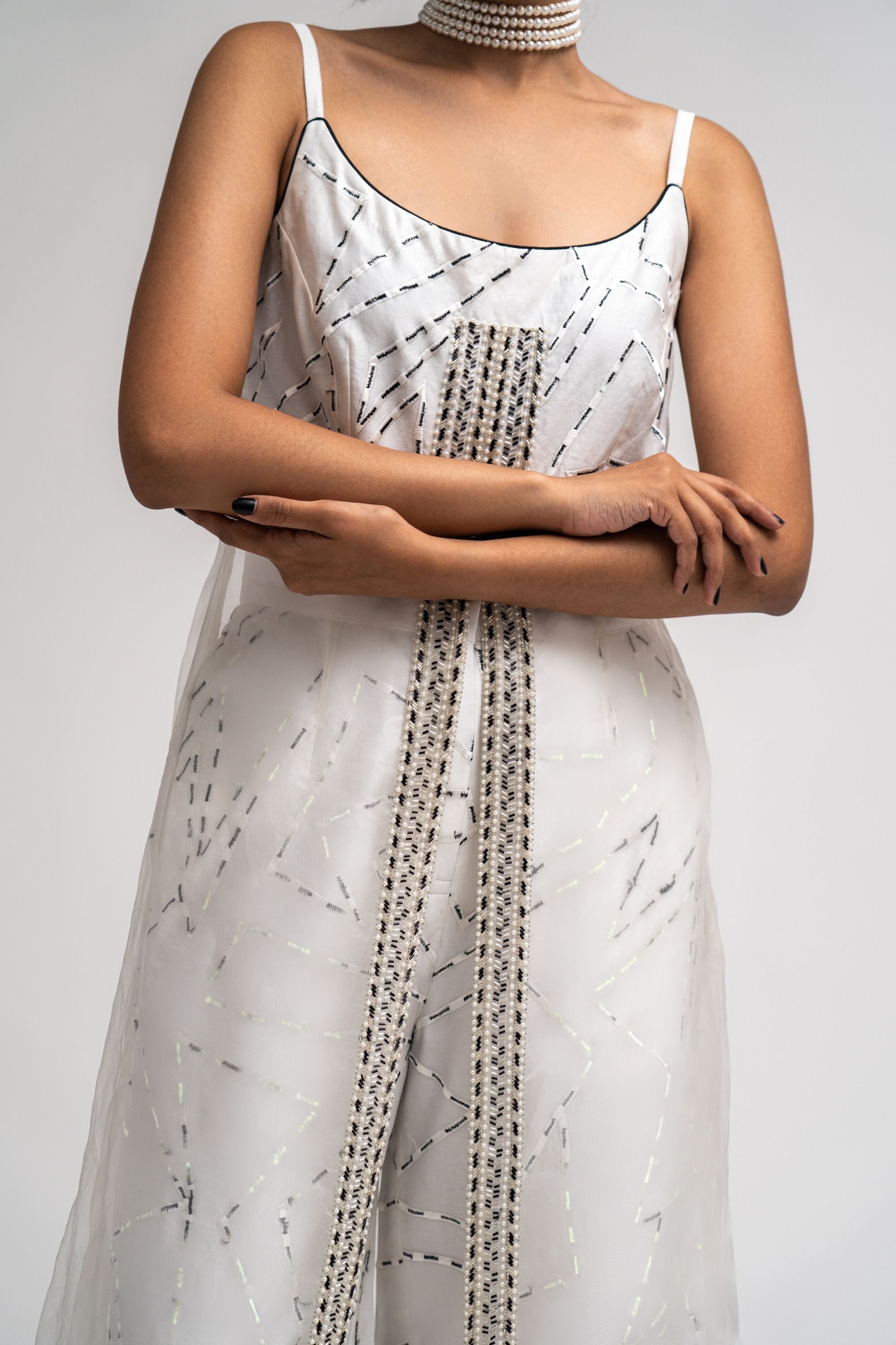 Chanderi - Organza Co-ord Set