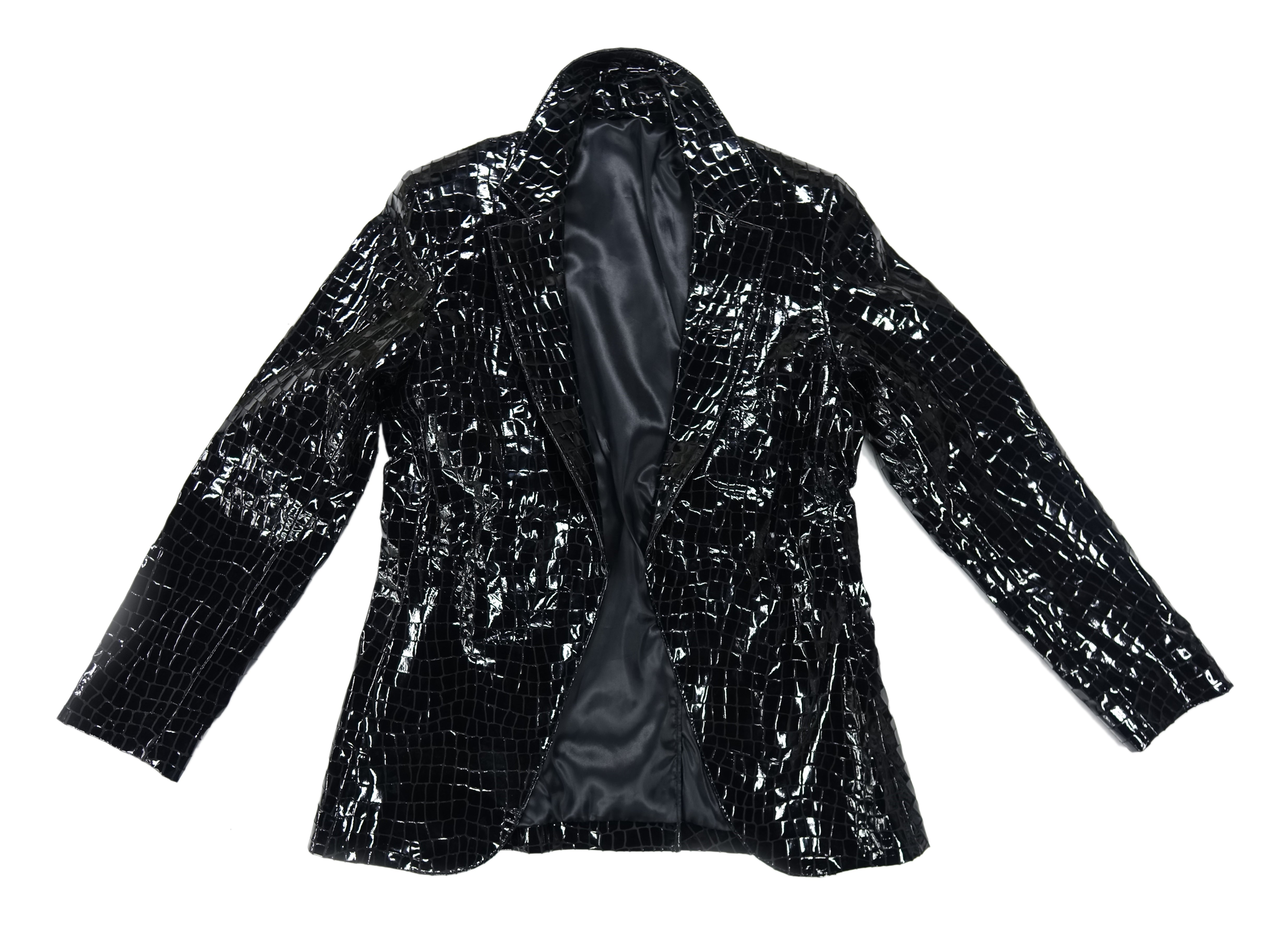 HIGH GLOSS CROC jacket