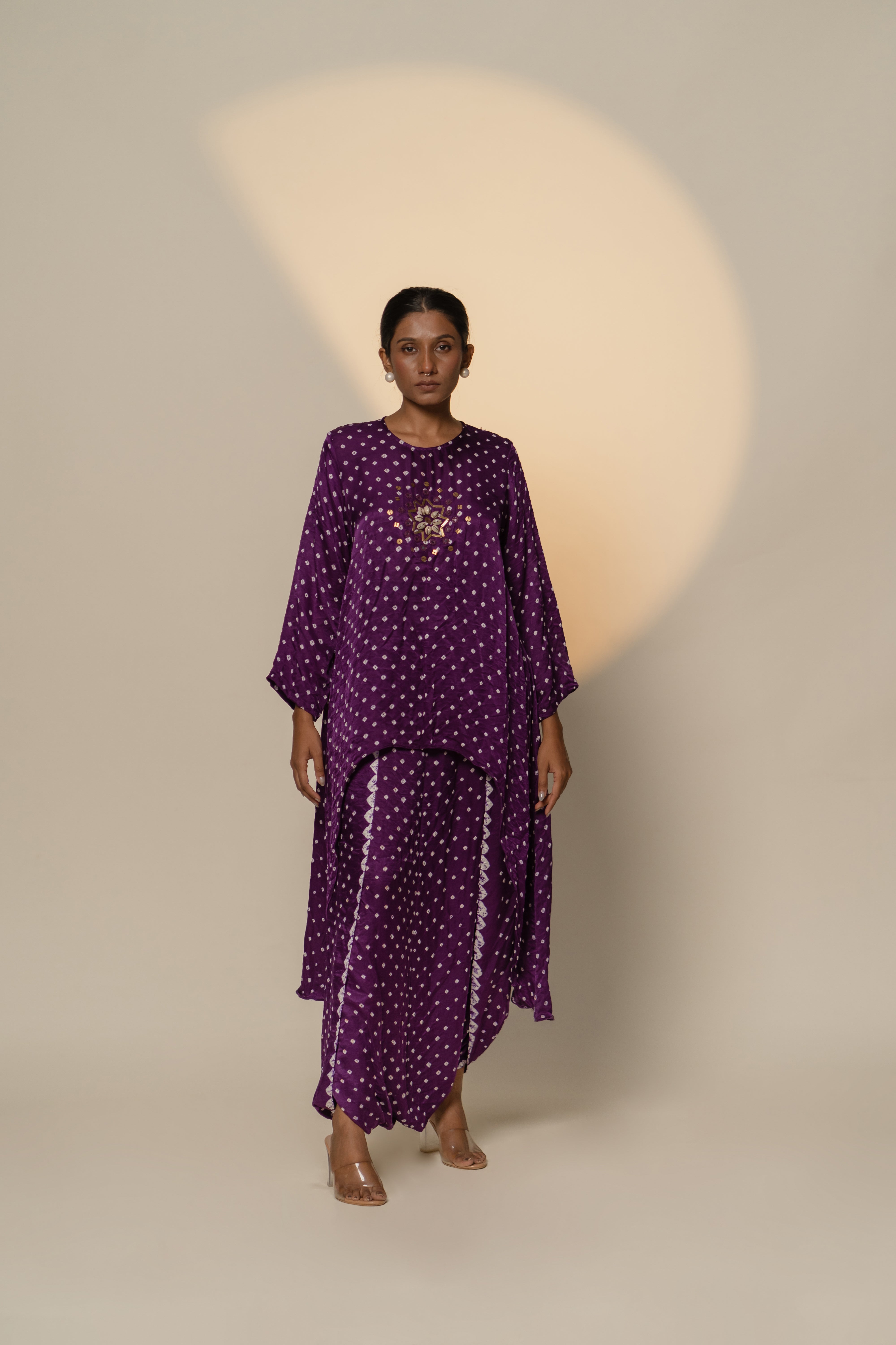 ASYMMETRICAL OVERLAP DHOTI SET