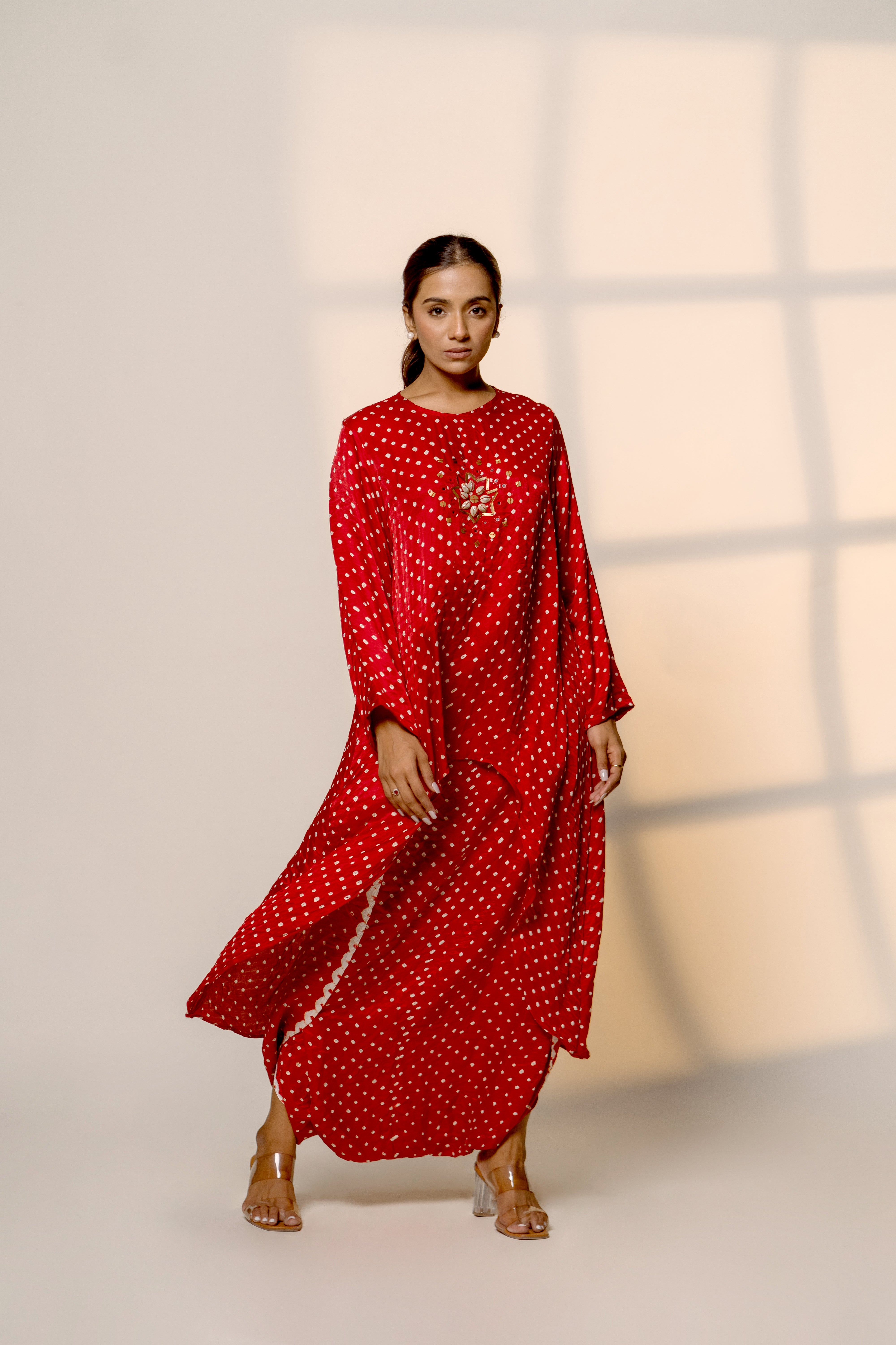 ASYMMETRICAL OVERLAP DHOTI SET