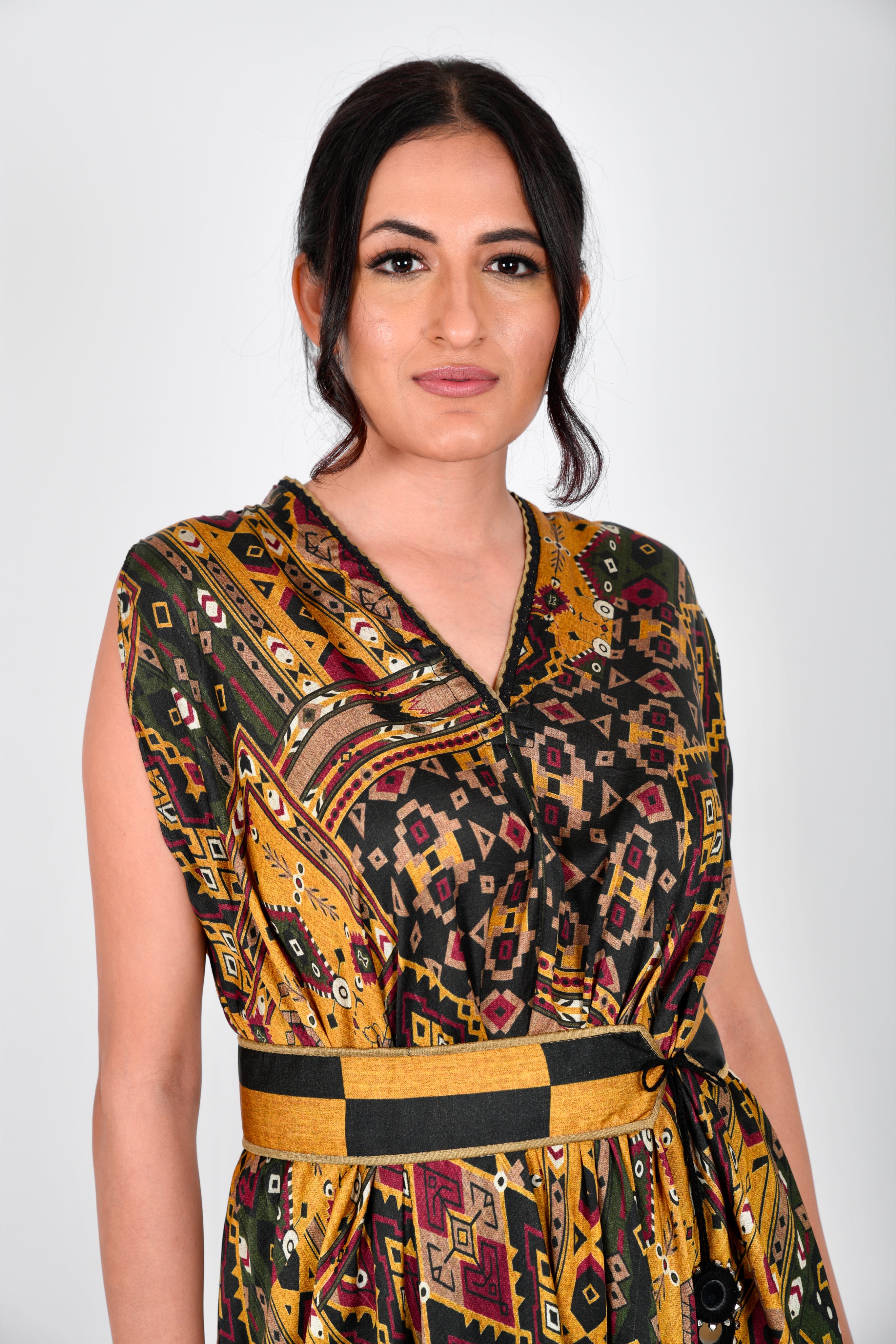 KAFILLA COWL BELT DRESS