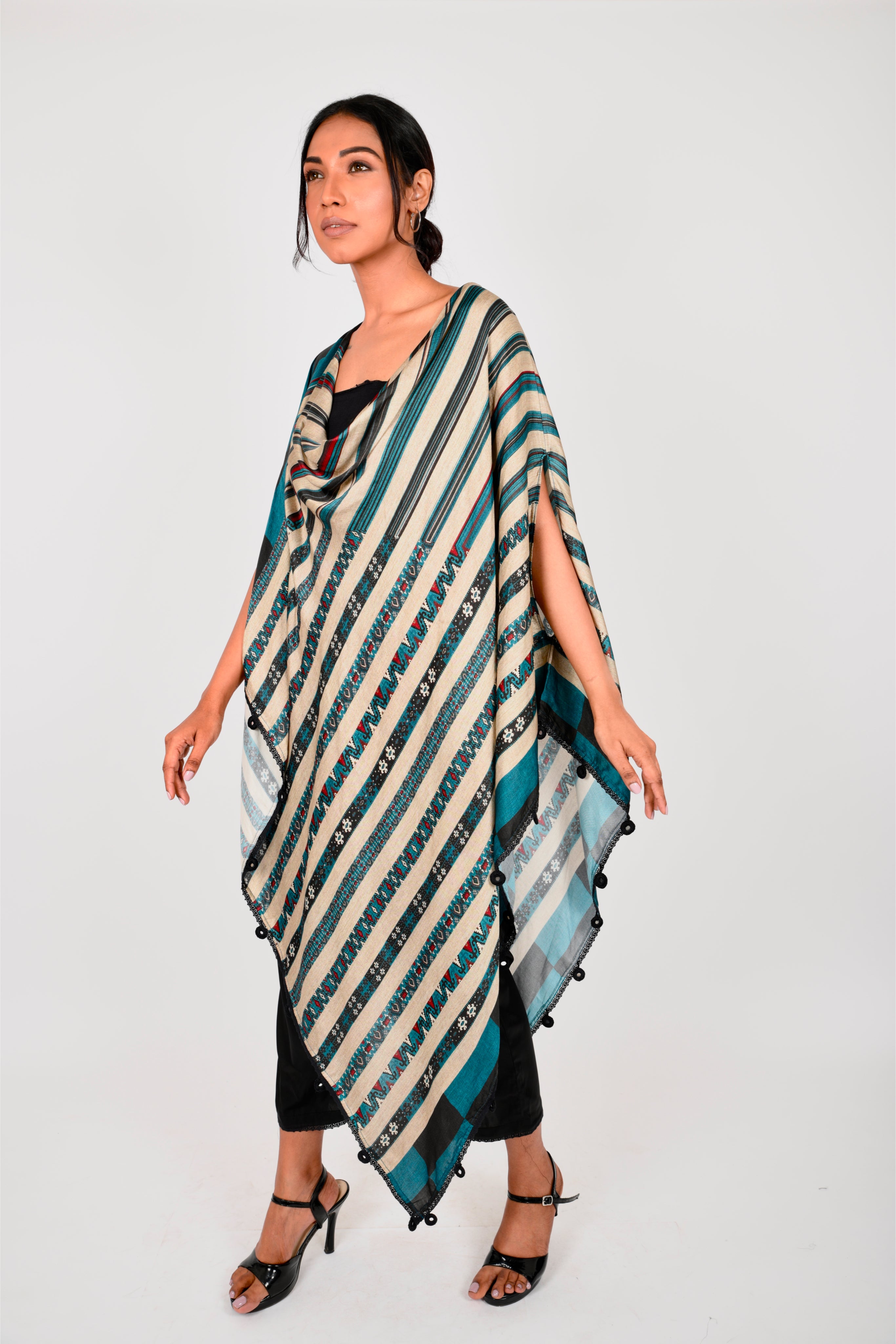 KAFILLA COWL CAPE SET