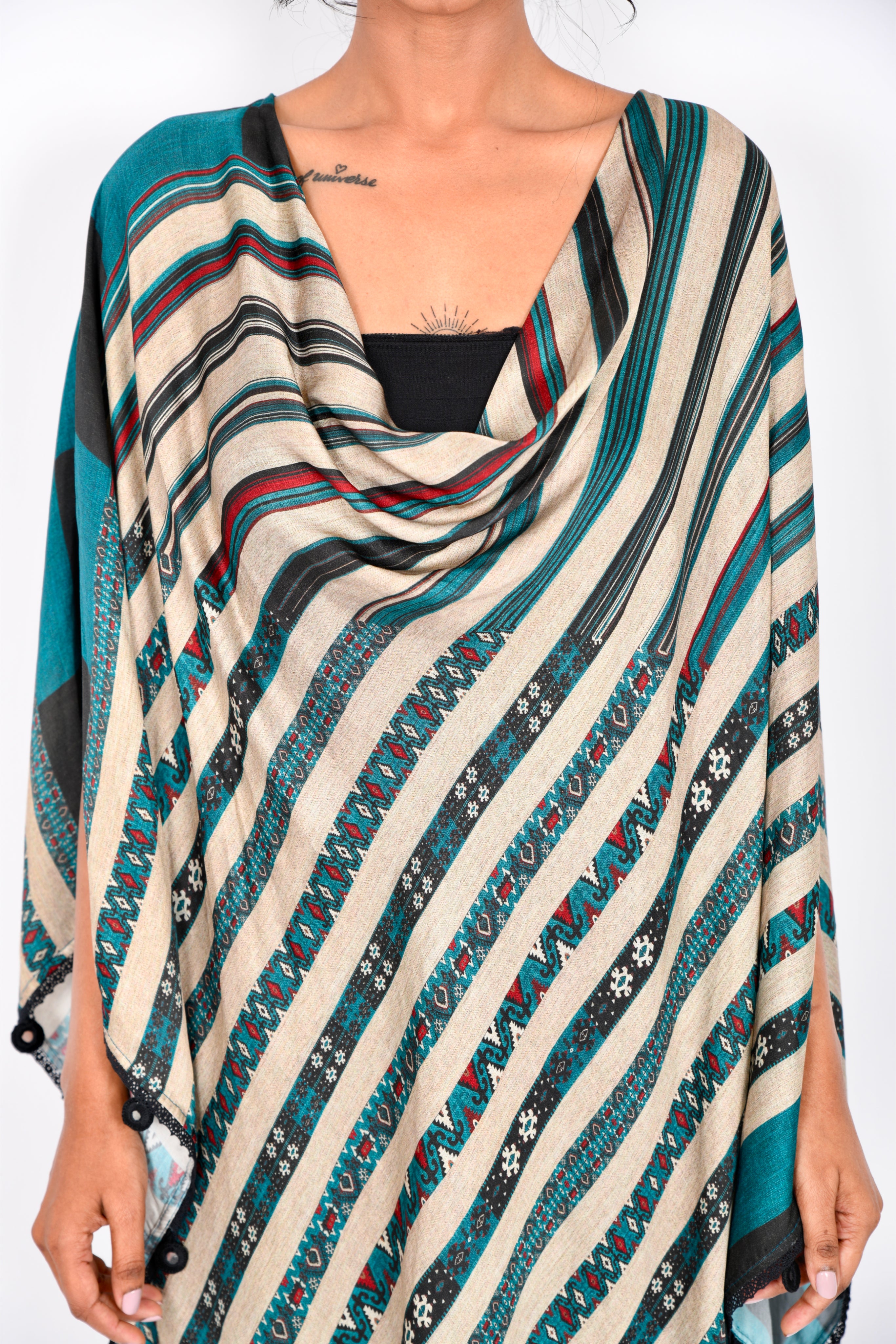 KAFILLA COWL CAPE SET